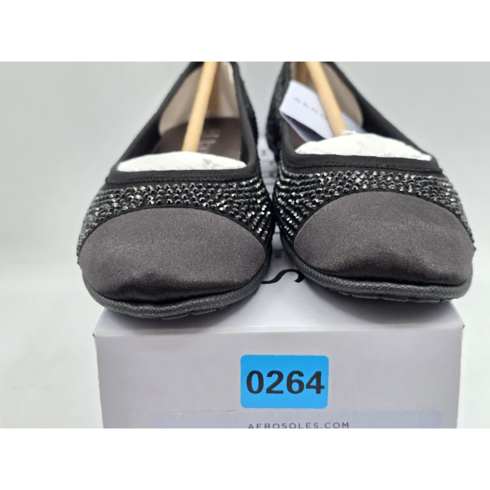 Vintage Aerosoles Women's Pierre Ballet Flat - Black - Size 5 M - NIB - Leather - Flat Shoes - Pointed Toe - Ballet Flat - Women Size US 5 / IT 35 - 3 Thumbnail