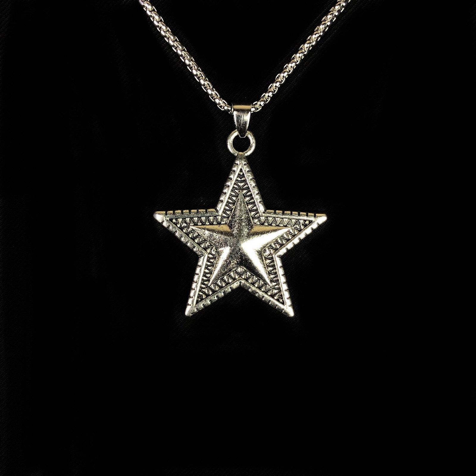 Jewelry Star Necklace Y2K Gothic Punk Chain Size ONE SIZE - 1 Thumbnail