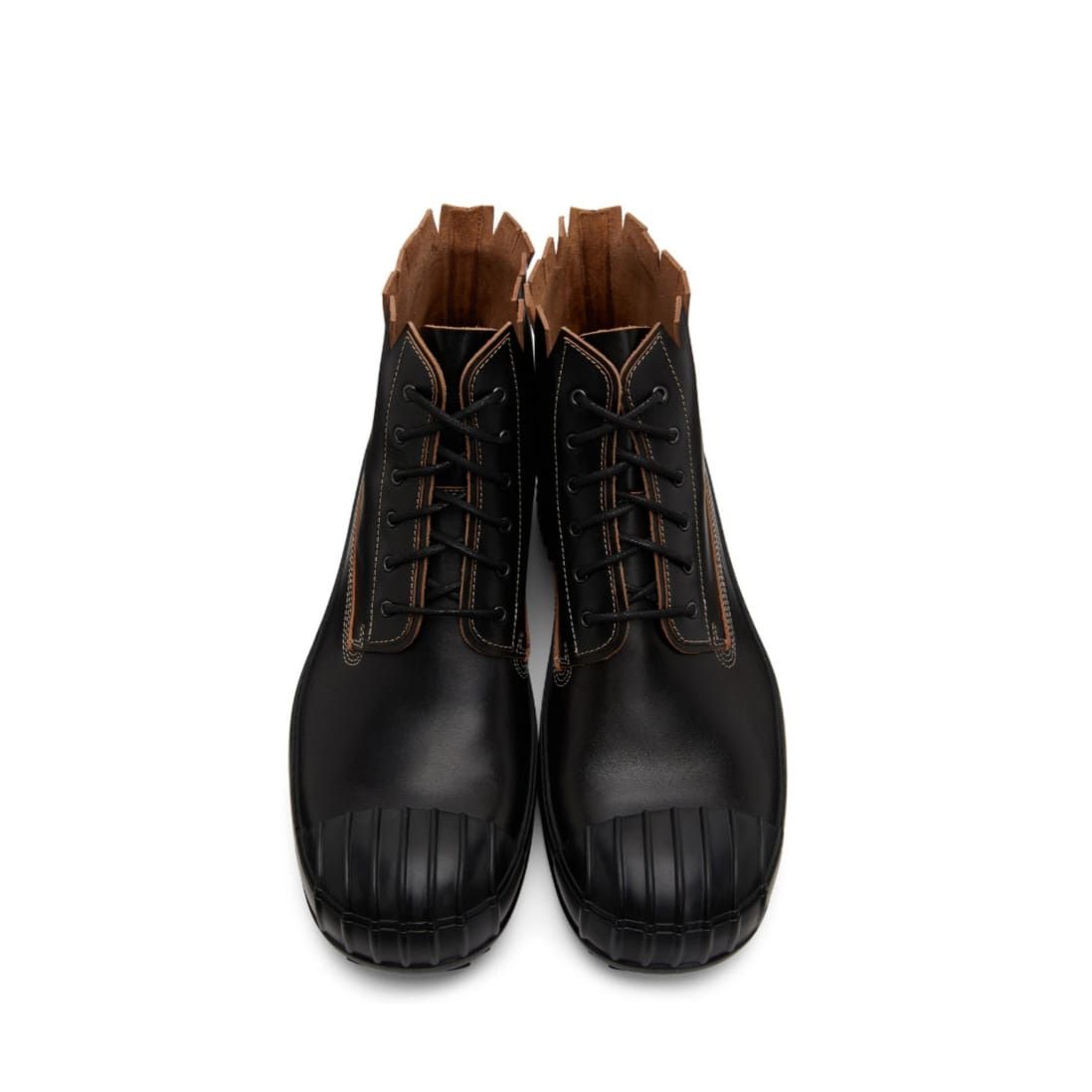 o1y1124 Fring Ankle Boots In Black