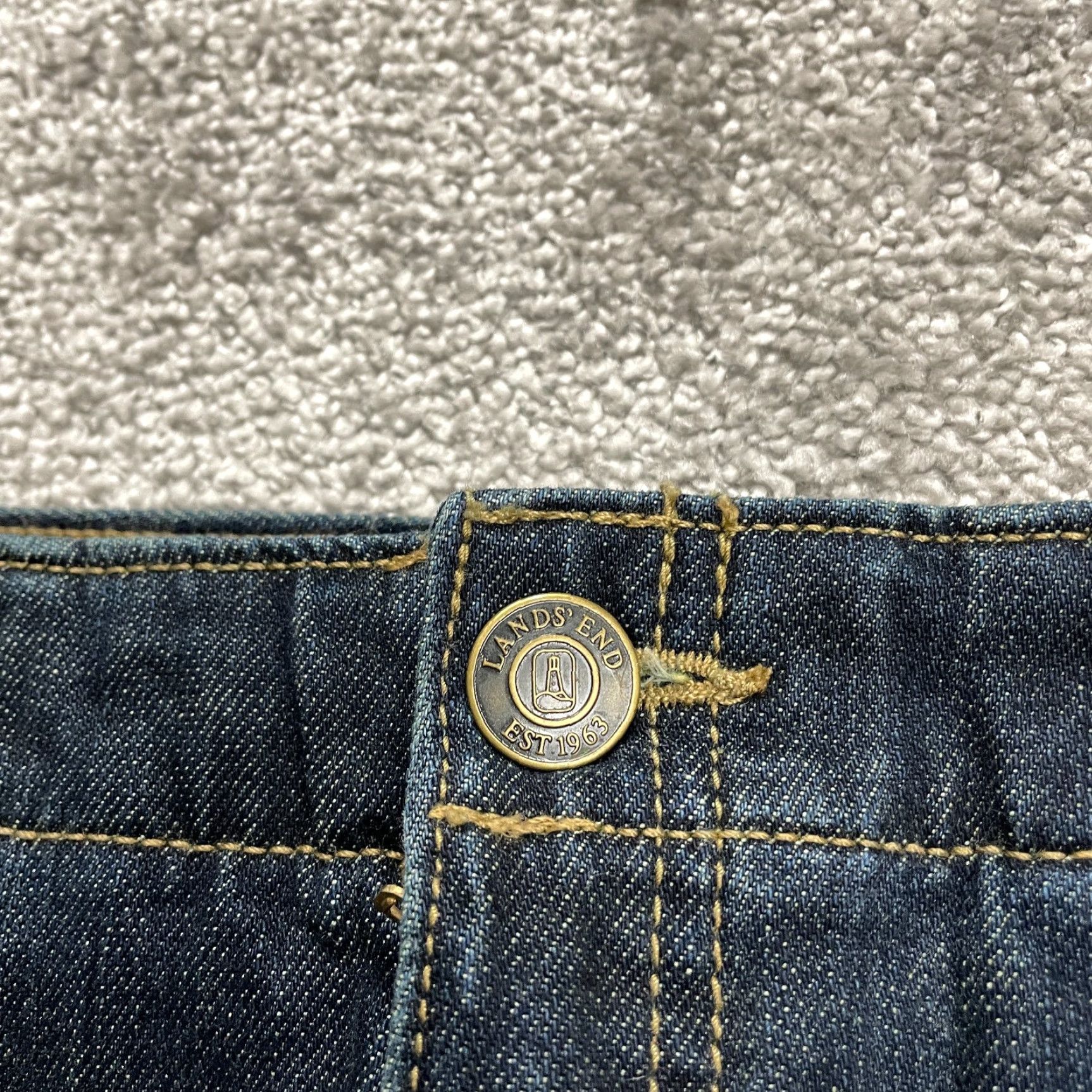 Lands' End Vintage Lands' End Fit 2 Women's Denim Jeans Size 10P Dark Wash Bootcut Mid Rise 33x27 NWT Size 32" / US 10 / IT 46 - 4 Thumbnail