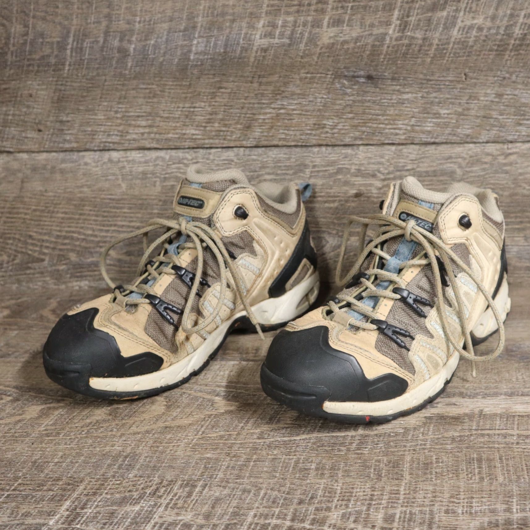 Vintage Hi-Tec Hiking Boots Tan Brown Waterproof Women's Size 10 Logan Boots Womens 10 Tan Brown Hi-Tec Hiking Shoes Size US 10 / IT 40 - 2 Thumbnail