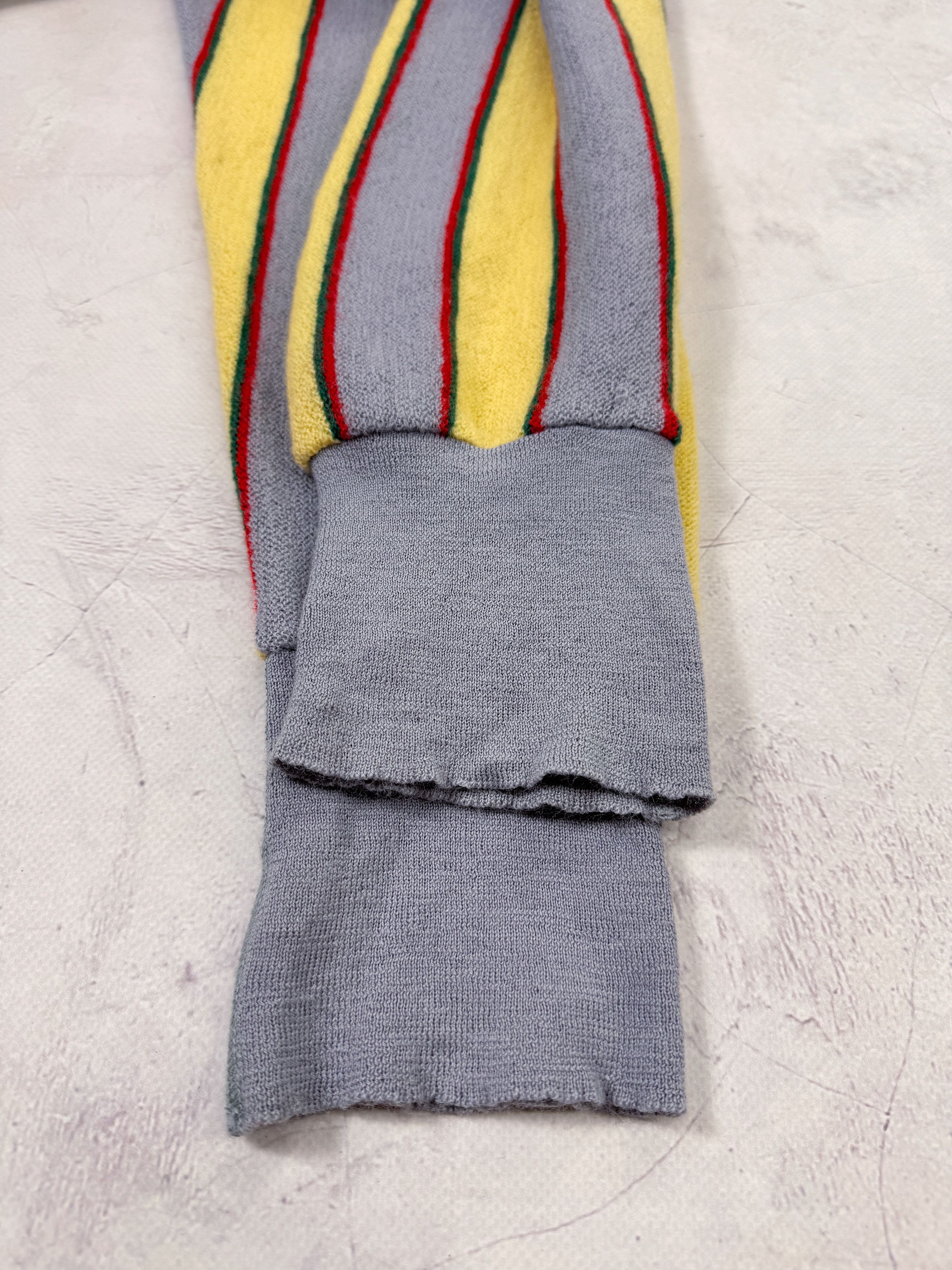Lacoste Vintage Chemise Lacoste Sweater V-Neck Wool Striped Size US L / EU 52-54 / 3 - 12 Thumbnail