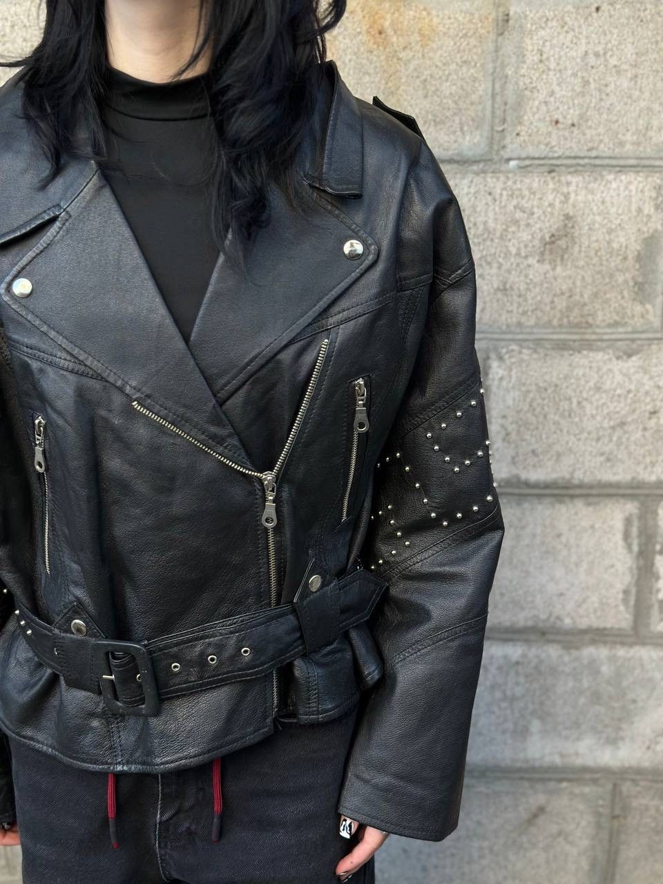 Genuine Leather VTG Women’s Jacket Racing Leather Size 40 L Y2K 00s UsA Hype Size L / US 10 / IT 46 - 13 Thumbnail