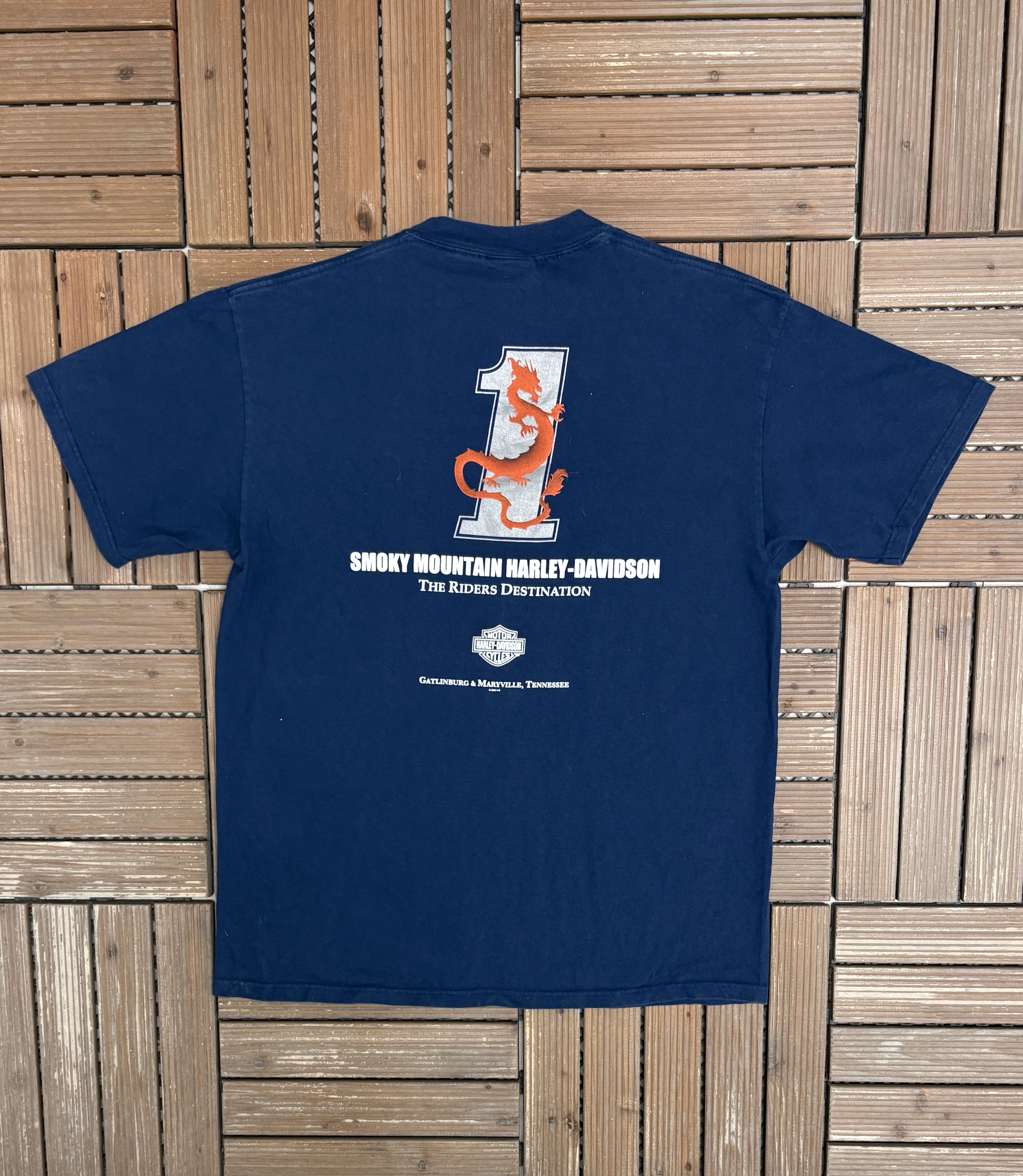 Vintage Harley Davidson Tennessee Vintage Blue T-Shirt Tee Size US L / EU 52-54 / 3 - 4 Thumbnail