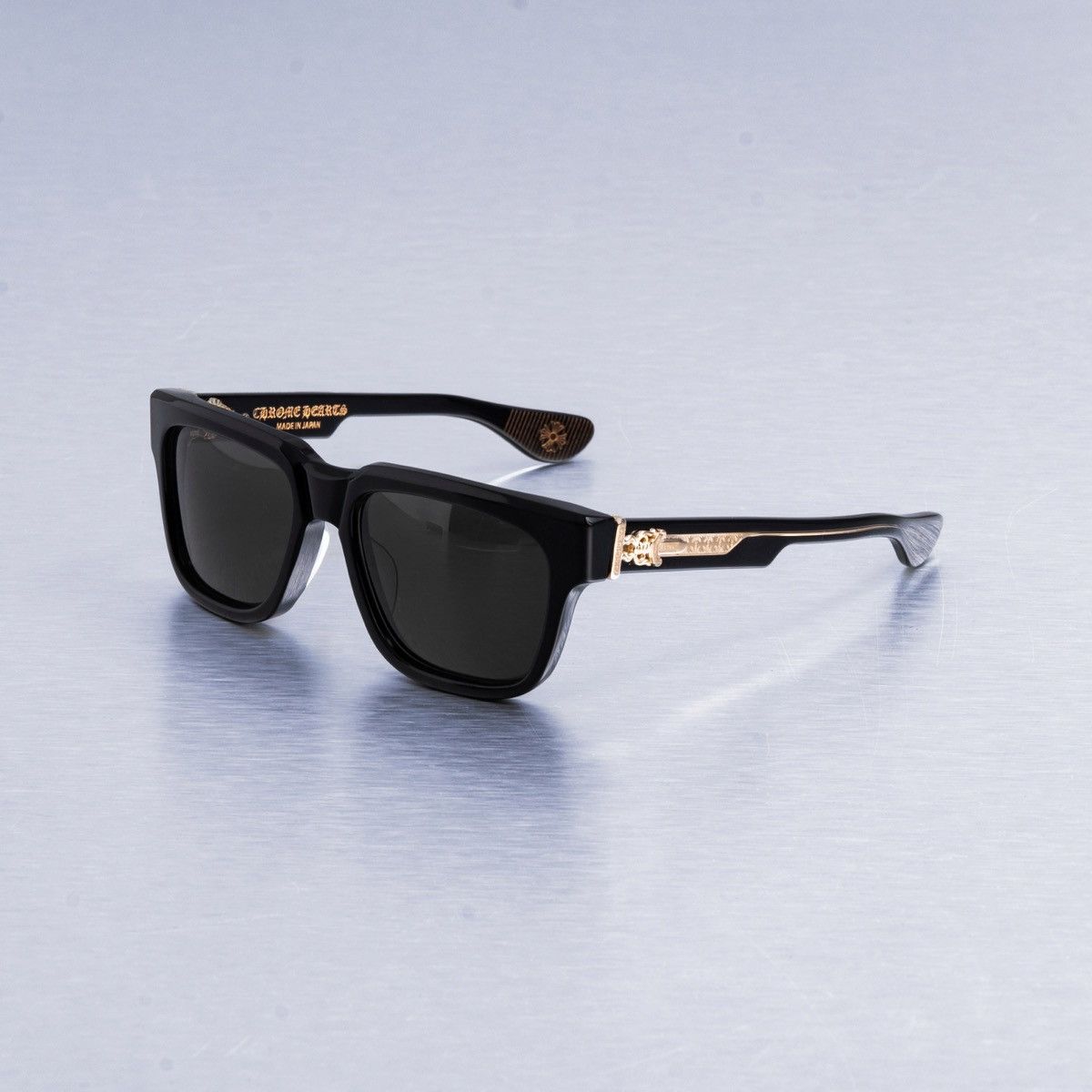 Chrome Hearts CHROME HEARTS BOX-OFFICER BLACK/18KGP | Grailed