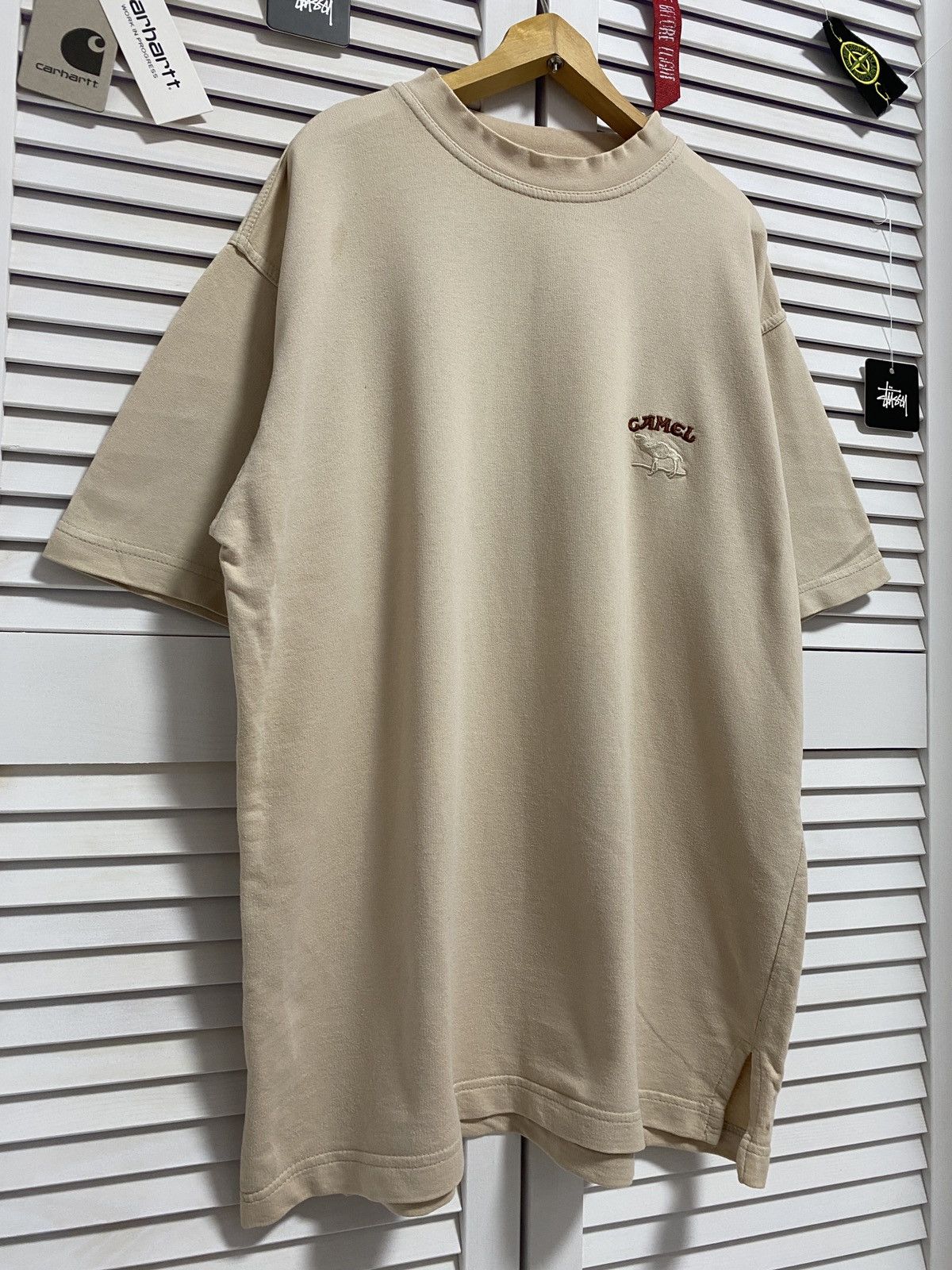Camel × Vintage 🥯 Vintage 90s Camel Cigarettes Promo Graphic Pocket T Shirt Size US L / EU 52-54 / 3 - 3 Thumbnail