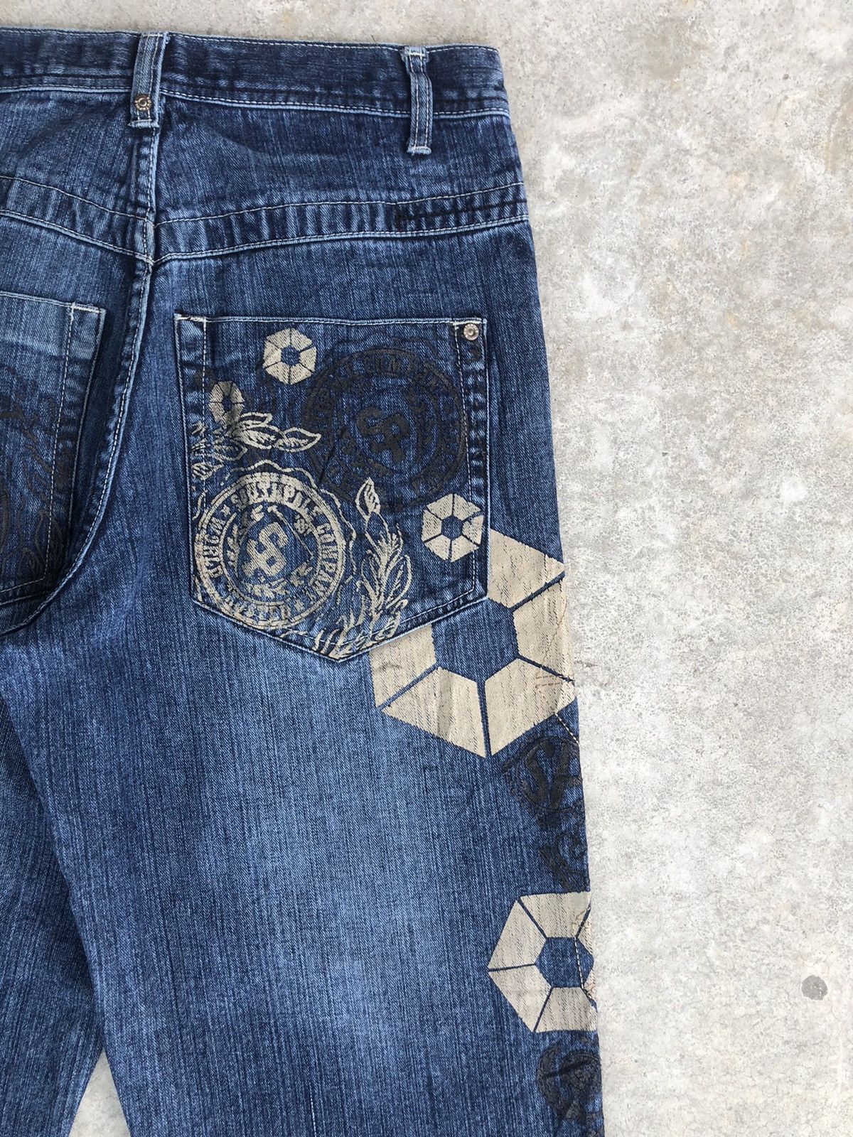 Southpole Vintage Southpole Embroidered Jeans Distressed Jeans Size US 32 / EU 48 - 10 Thumbnail