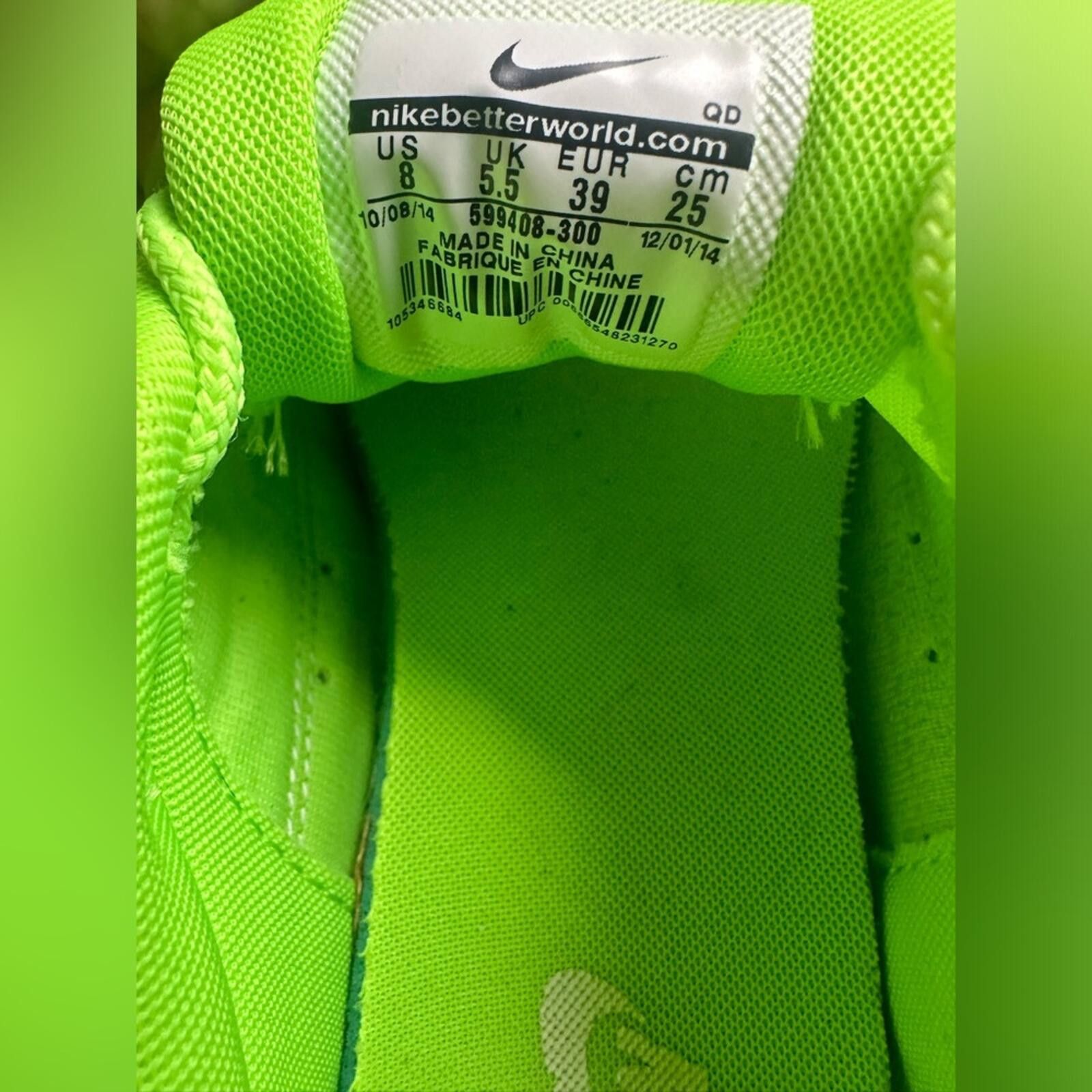 Nike Nike Air Max Thea Print Flash Lime Green Size US 8 / IT 38 - 6 Thumbnail