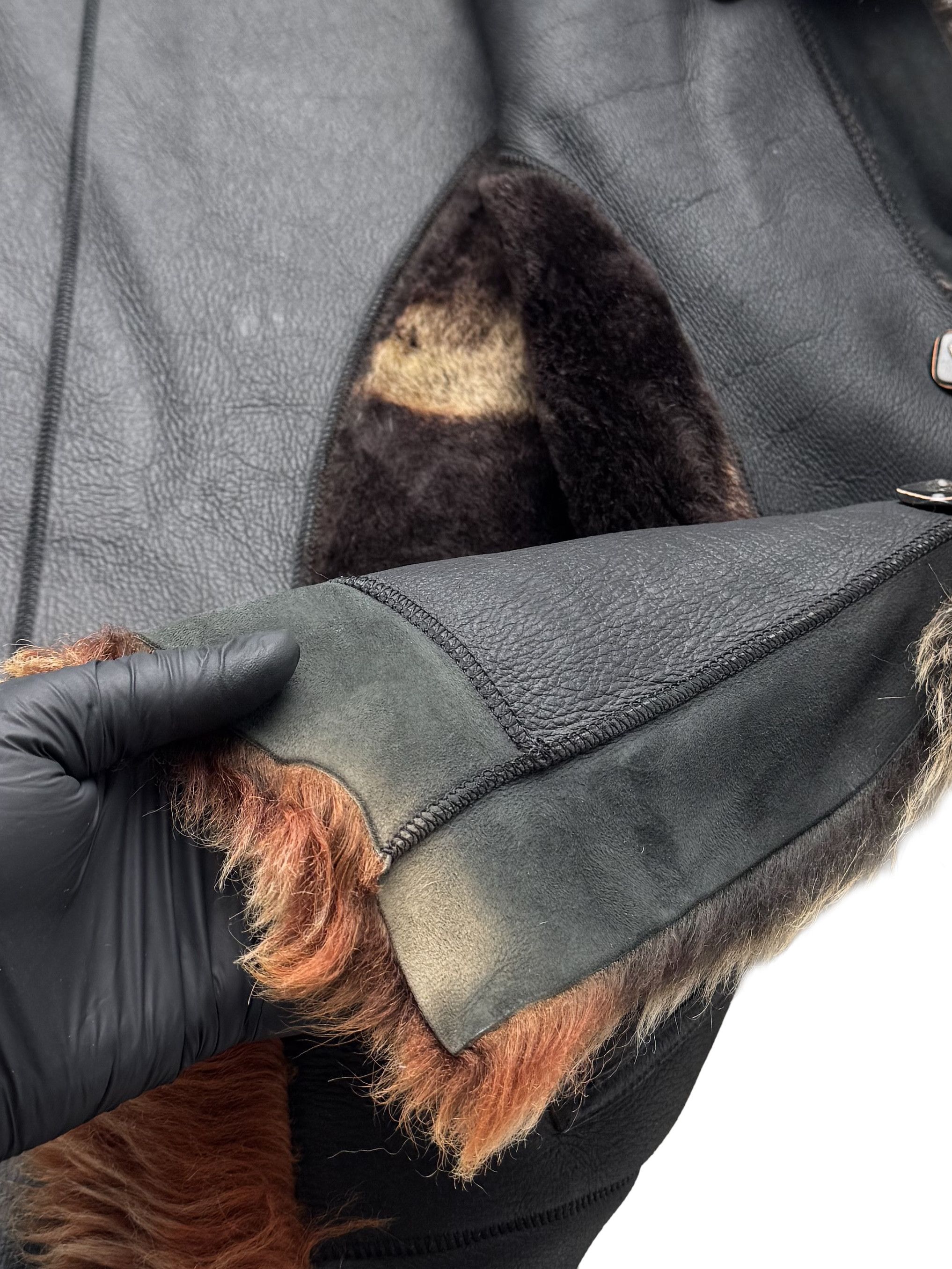 Japanese Brand Vintage Real Sheepskin Coat Size M / US 6-8 / IT 42-44 - 15 Thumbnail