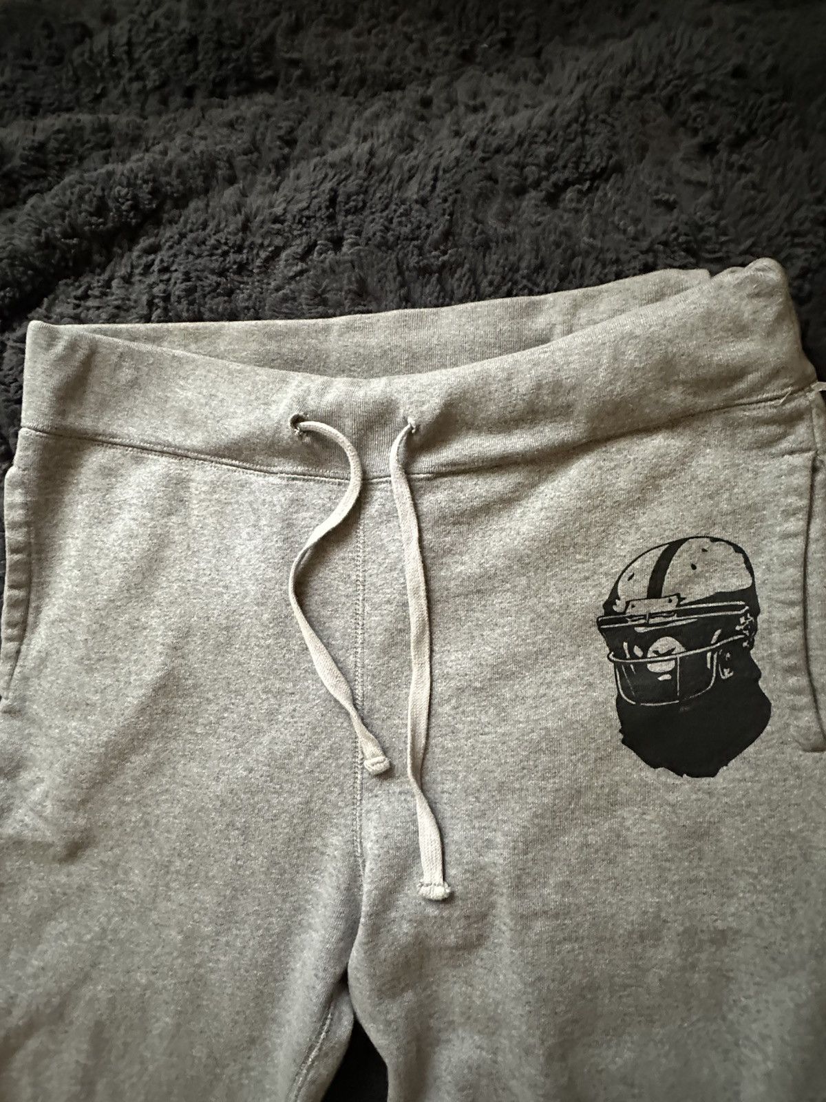Bape bape gray sweatpants with logo stars Size US 29 - 3 Thumbnail
