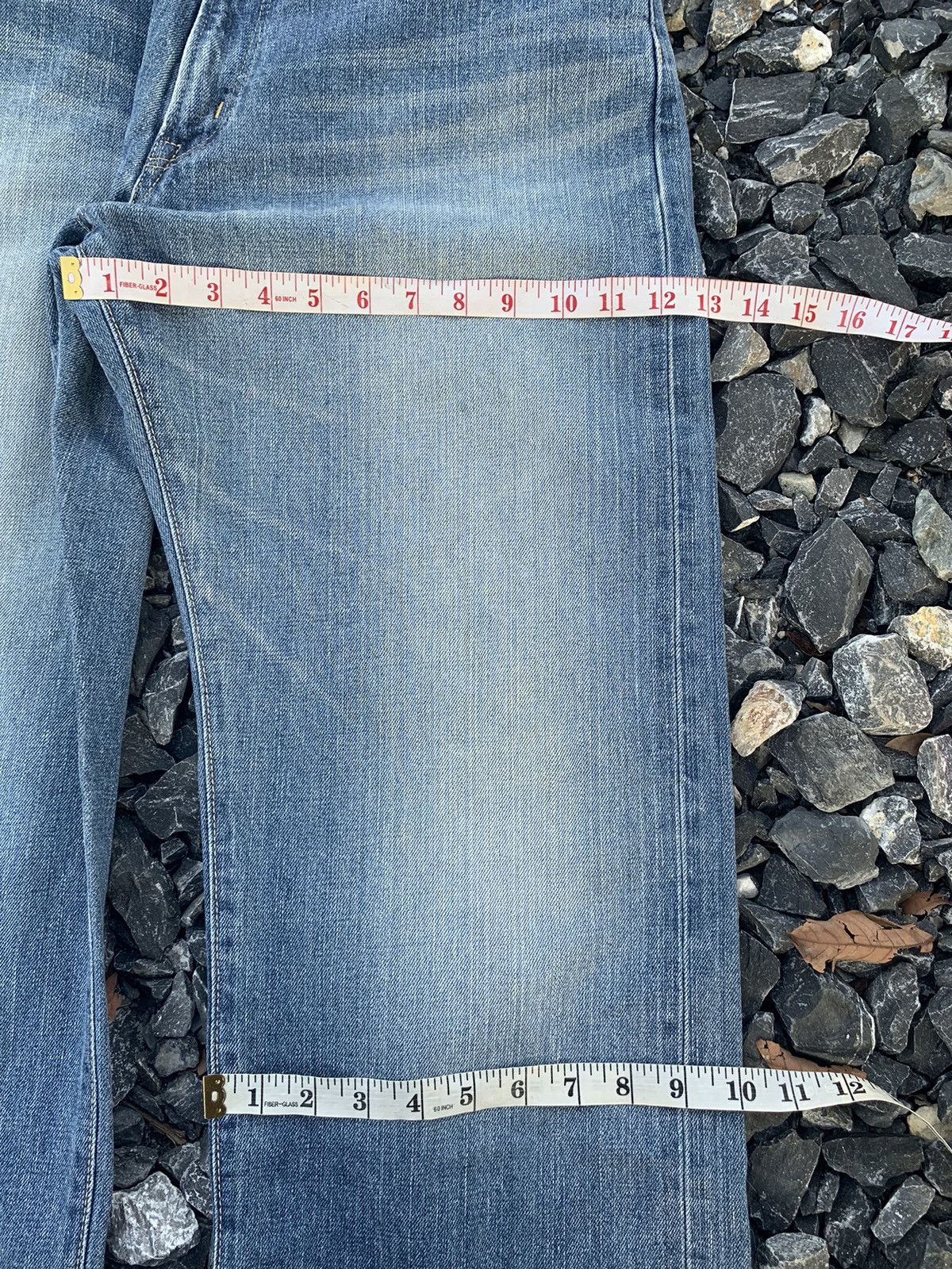Japanese Brand VINTAGE EDWIN SELVEDGE 505 SELVEDGE DISTRESSED DENIM Size US 33 - 22 Thumbnail