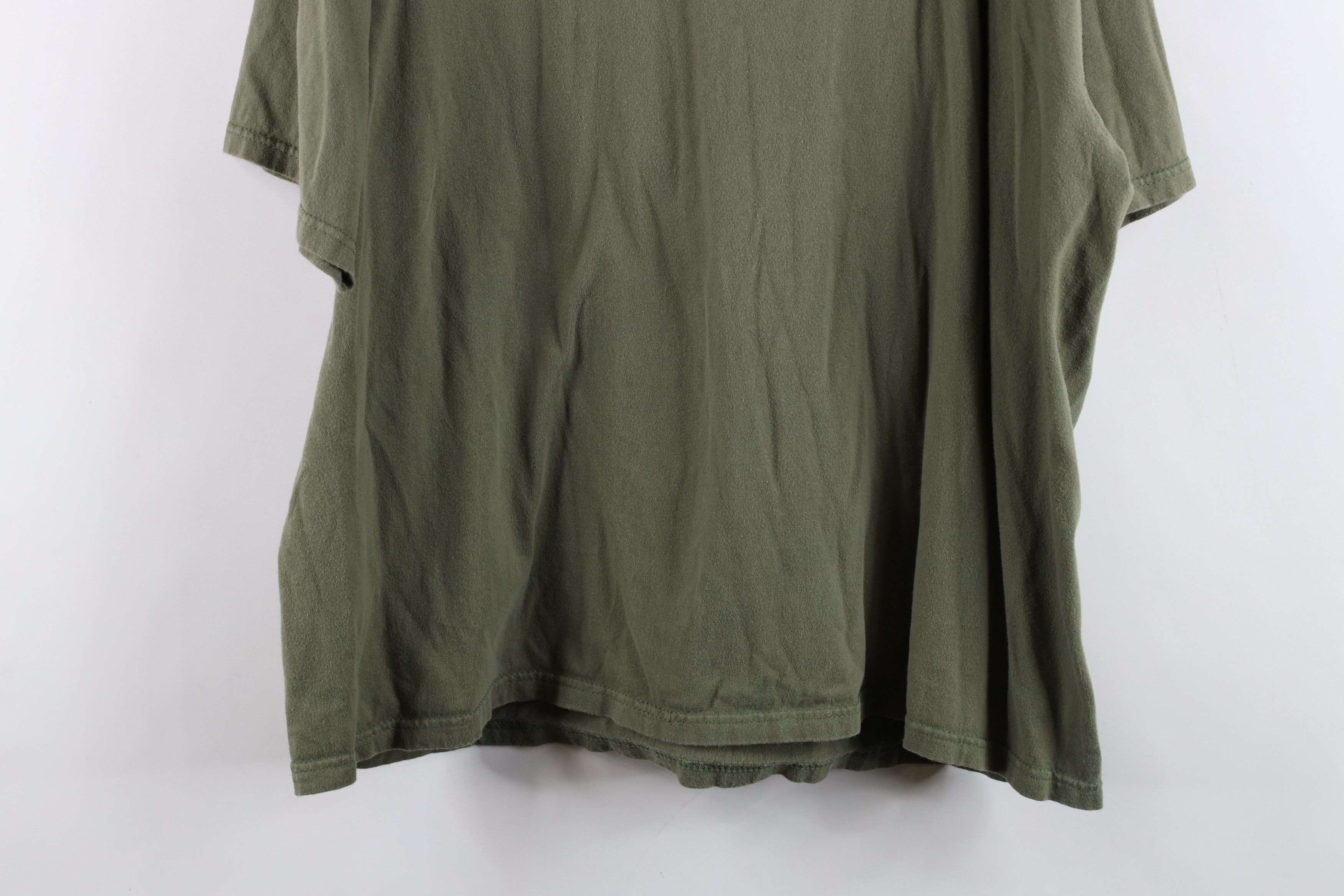 Russell Athletic Vintage 90s Russell Athletic Cotton T-Shirt Olive Green Size US L / EU 52-54 / 3 - 14 Thumbnail