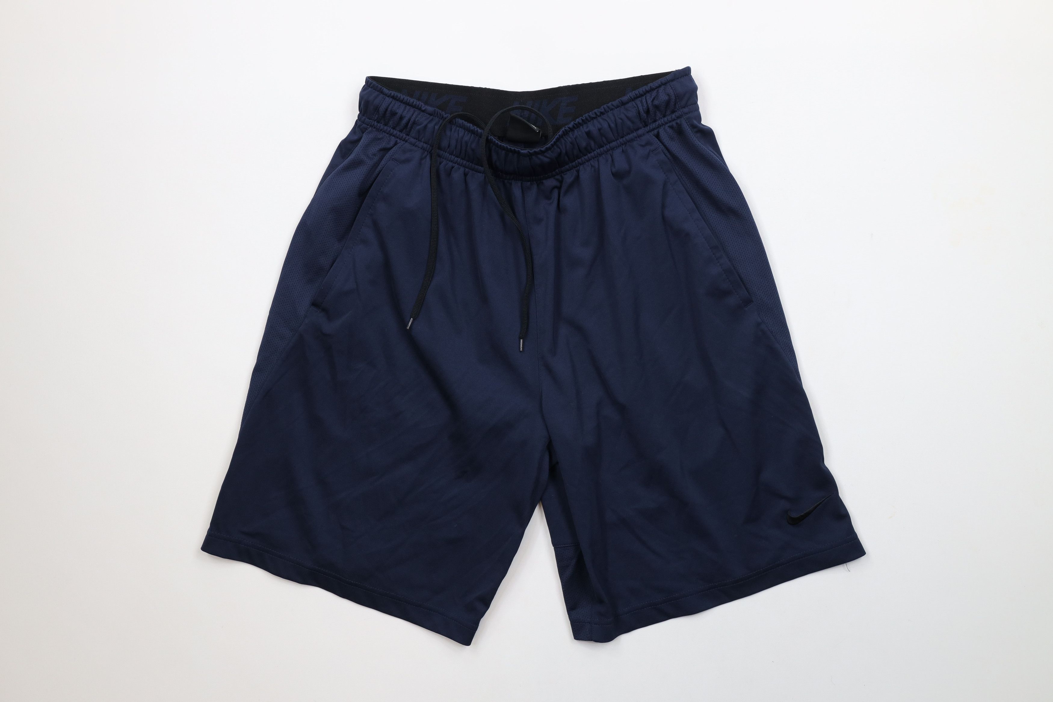 Nike × Vintage Vintage Y2K Nike Scott Mini Swoosh Gym Shorts Dark Blue Size US 32 / EU 48 - 1 Thumbnail