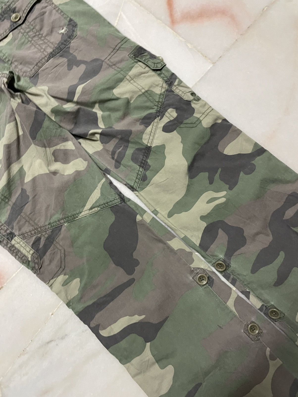 Abercrombie & Fitch Vintage Abercrombie & Fitch Camouflage Rare Tactical Cargo Size 30" / US 8 / IT 44 - 12 Thumbnail