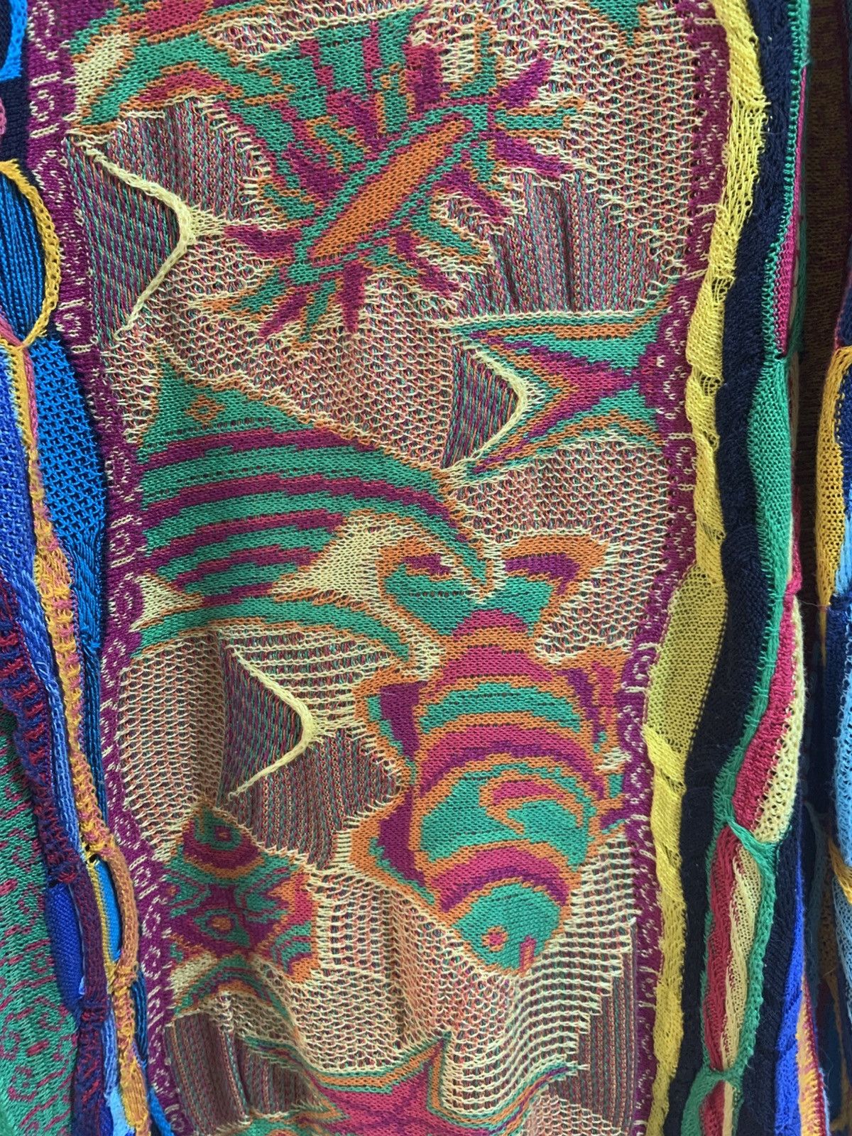 Coogi Tropical Fish Birds Flowers Coogi Sweater Large Size US L / EU 52-54 / 3 - 18 Thumbnail