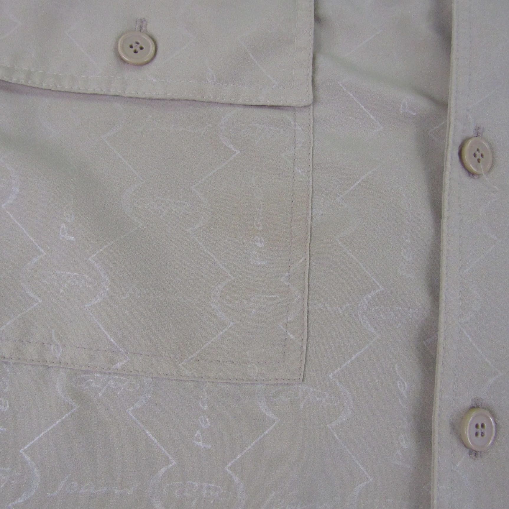 Vintage VINTAGE Cal Top Shirt Mens XL Beige Button-Up Collared Short Sleeve Vintage: Cal Top Shirt Mens XL Beige Button-Up Collared Short Sleeve Size US XL / EU 56 / 4 - 6 Thumbnail
