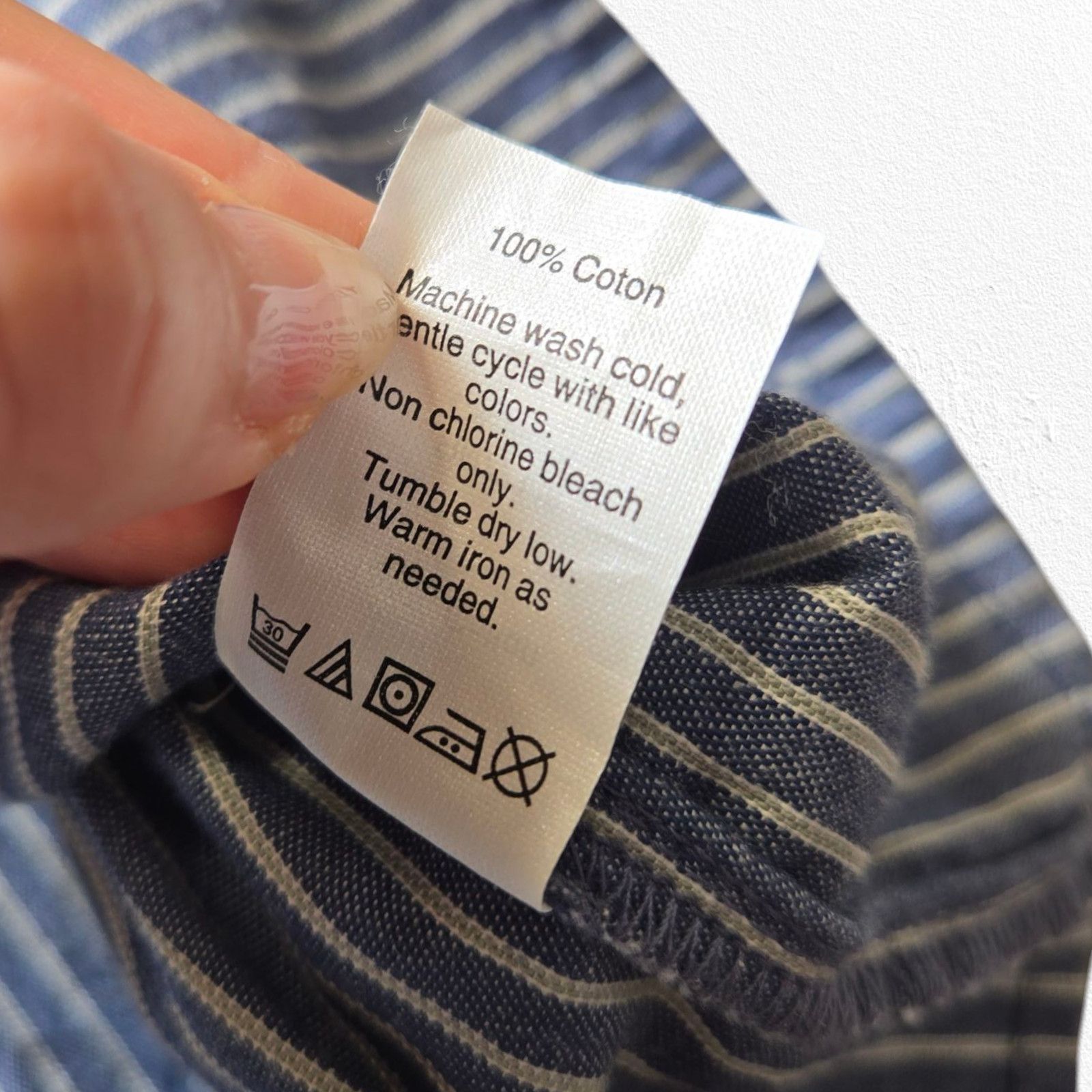 J.Crew J Crew Chambray Blue Striped Bell Sleeve Dress Size 2 Size XS / US 0-2 / IT 36-38 - 8 Thumbnail