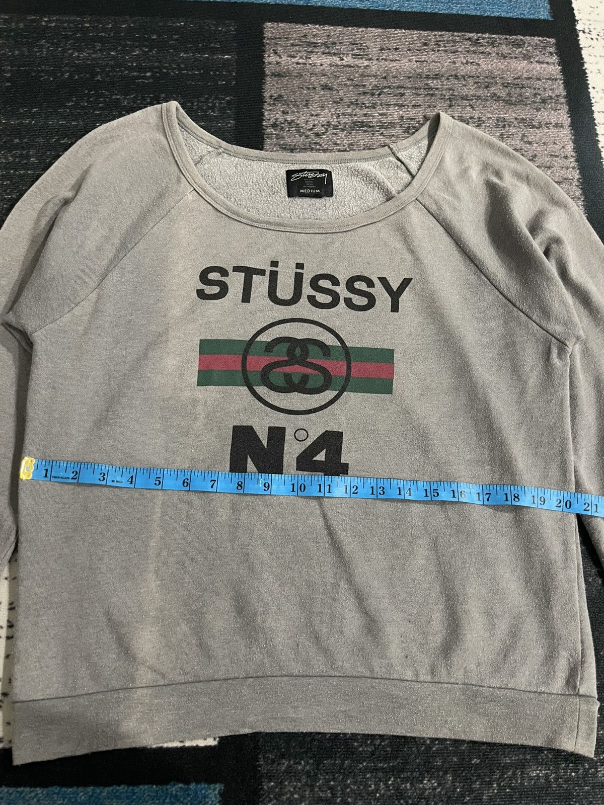 Stussy × Vintage Vintage Stussy No 4 x Gucci Sweatshirt Size M / US 6-8 / IT 42-44 - 14 Thumbnail