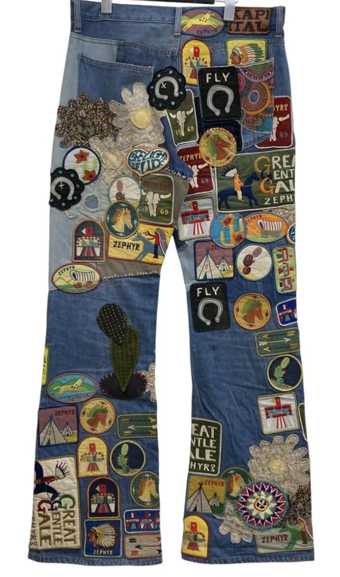 Kapital Kapital hippie Rat Flared (BEAUTIFUL WORLD INSANE) Size US 34 / EU 50 - 11 Thumbnail