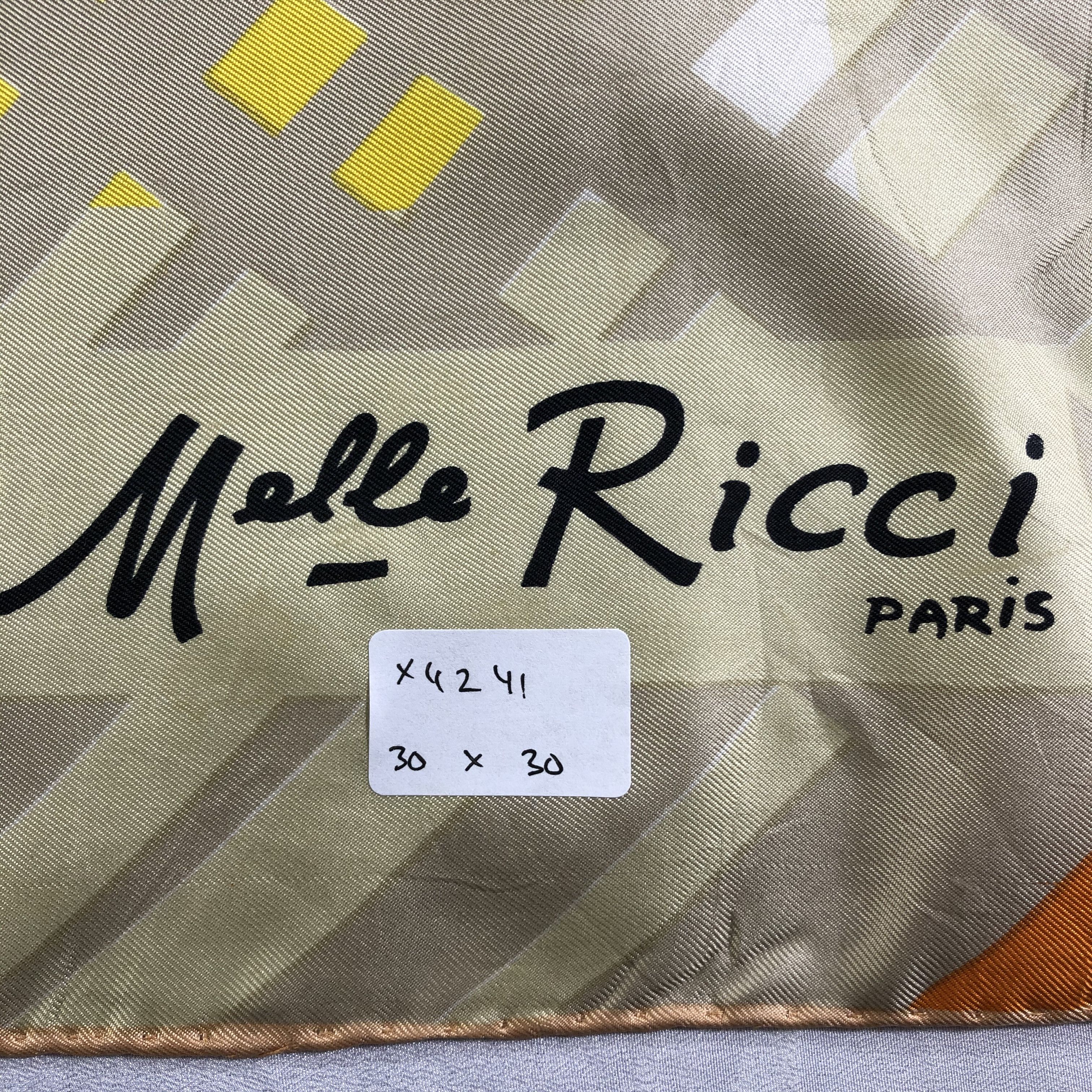Vintage Vintage Melle Ricci Silk scarf Size ONE SIZE - 11 Thumbnail