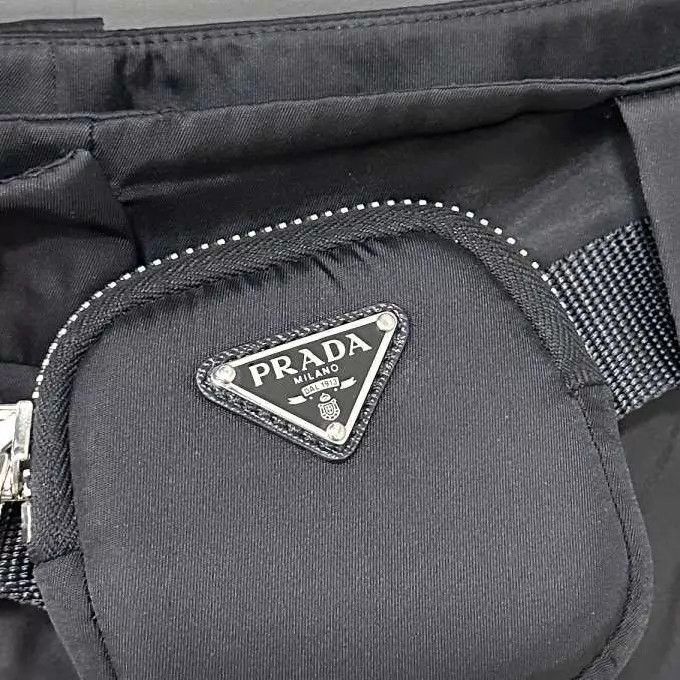 Prada PRADA Recycled Nylon Triangle Logo Blvck Shorts Size 26" / US 2 / IT 38 - 5 Thumbnail