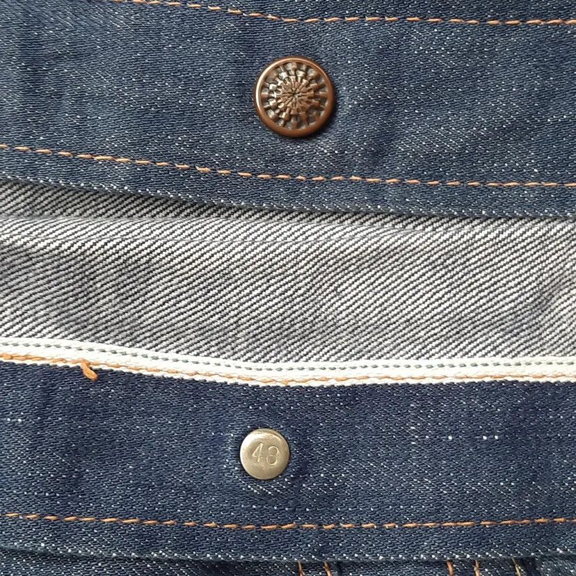 JCPenney Vintage 70s 80s Selvedge Western Denim Snap Button Size US S / EU 44-46 / 1 - 5 Thumbnail