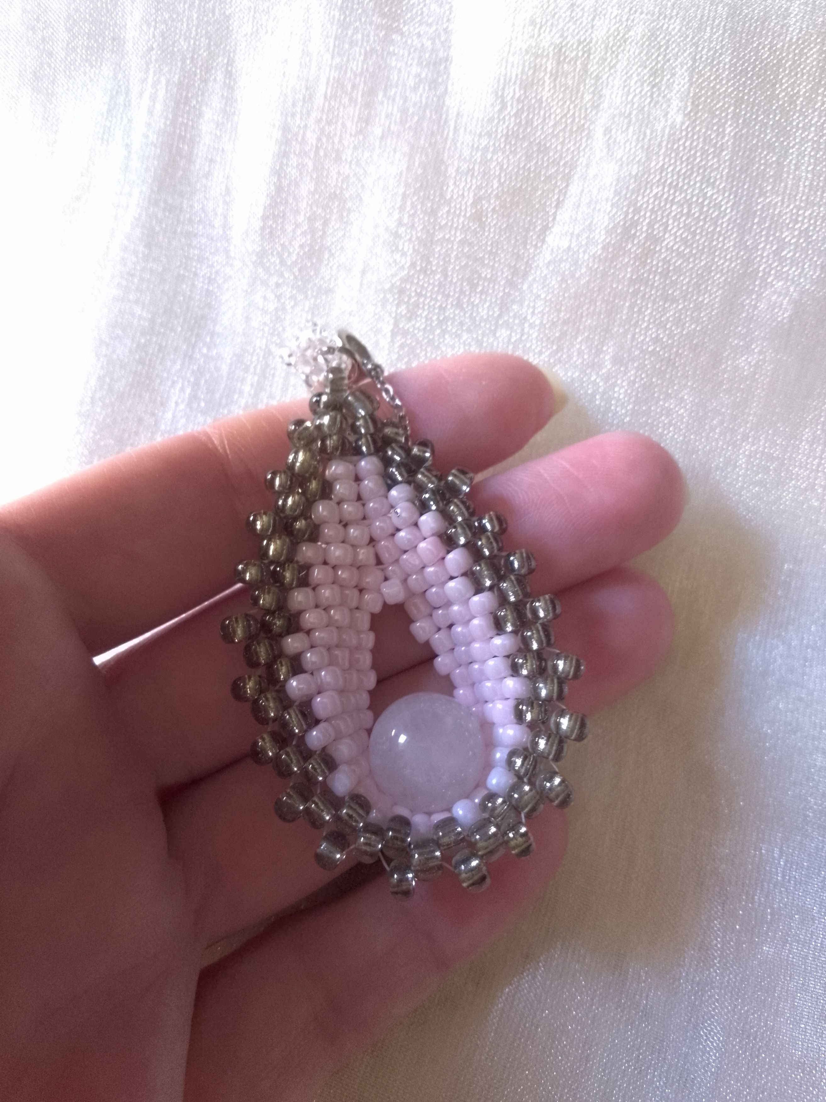 Handmade Necklace Rose quartz gemstone pendant Chakra Size ONE SIZE - 4 Thumbnail