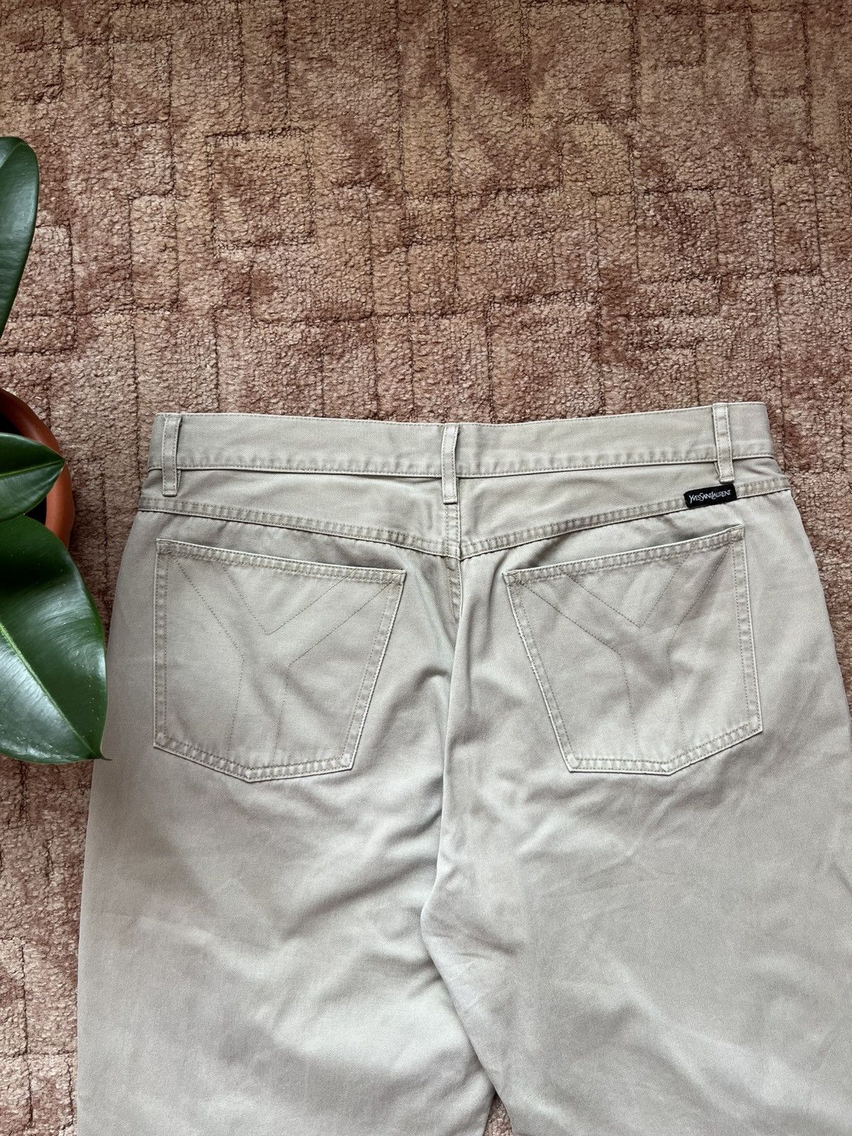 Yves Saint Laurent Vintage Yves Saint Laurent YSL Denim Jeans Big Logo 90's Size US 32 / EU 48 - 2 Thumbnail