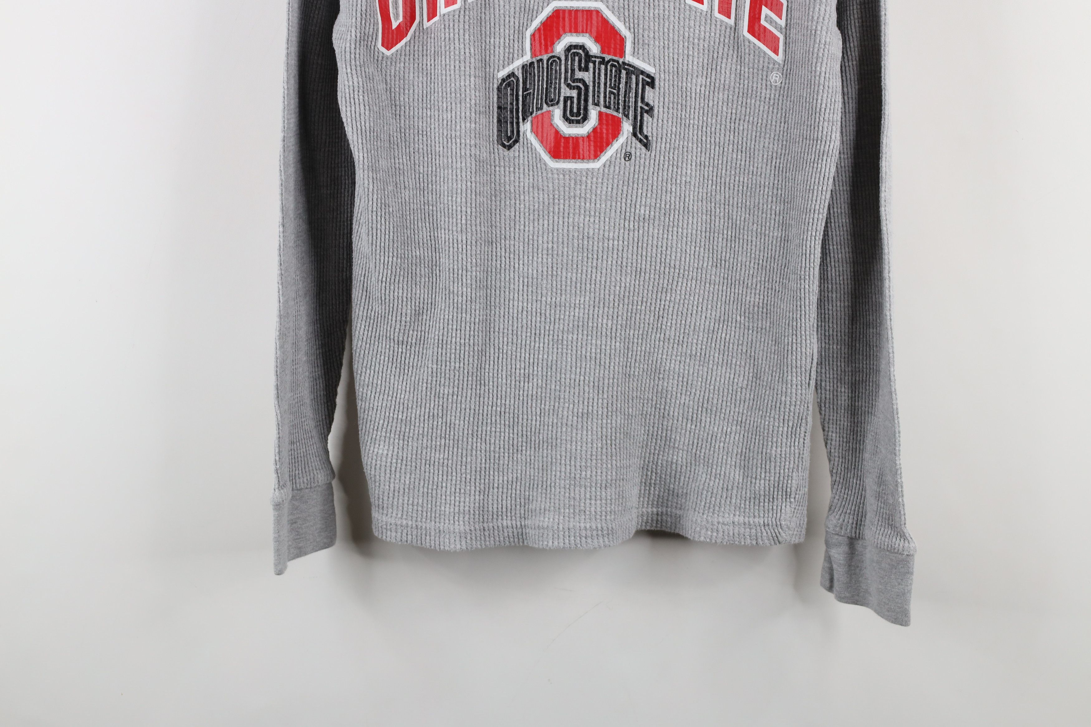 Vintage Vintage 90s University Waffle Knit Long Sleeve T-Shirt Size M / US 6-8 / IT 42-44 - 3 Thumbnail