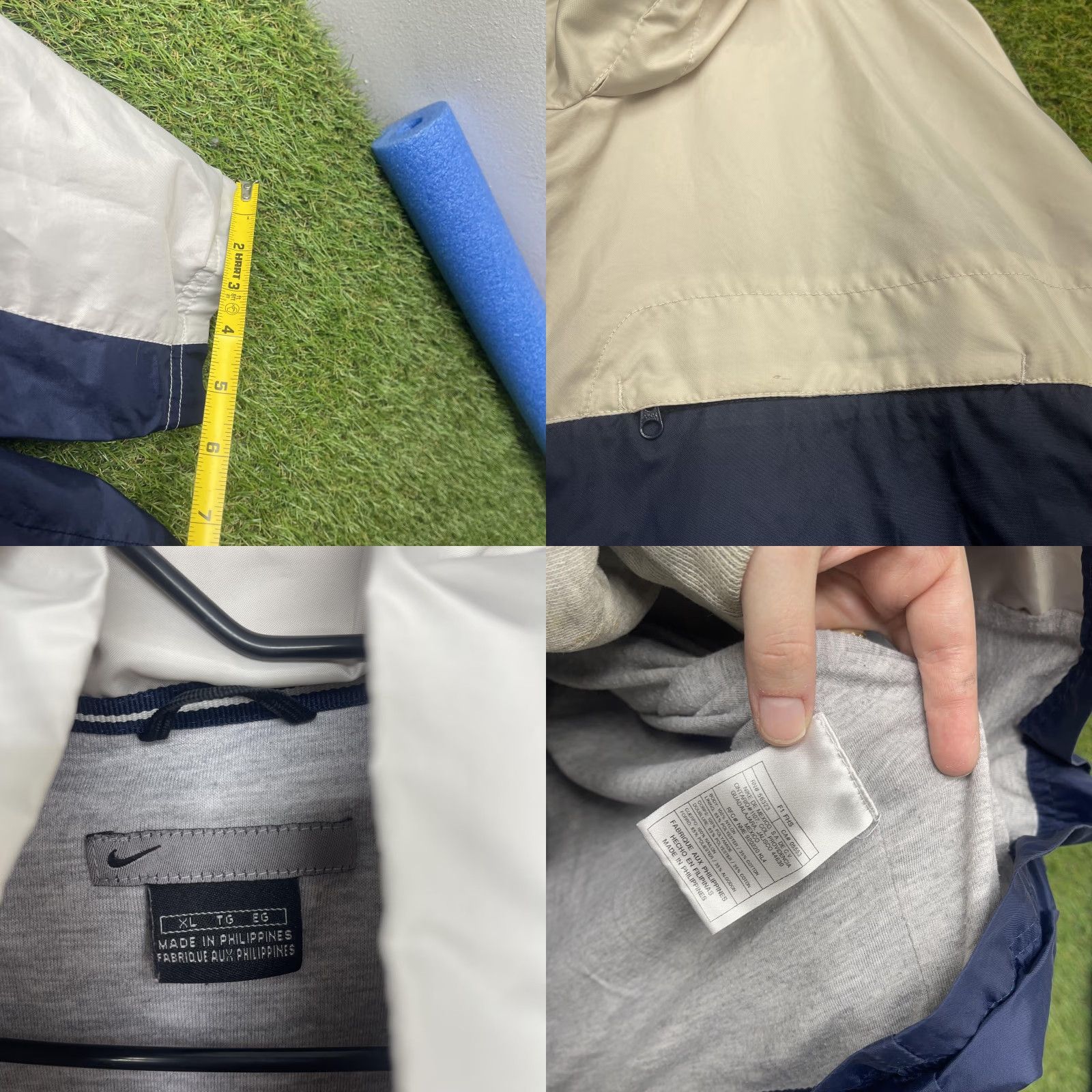 Nike Nike Jacket Mens XL Blue Colorblock Hooded Full Zip Windbreaker Swoosh Size US XL / EU 56 / 4 - 8 Thumbnail