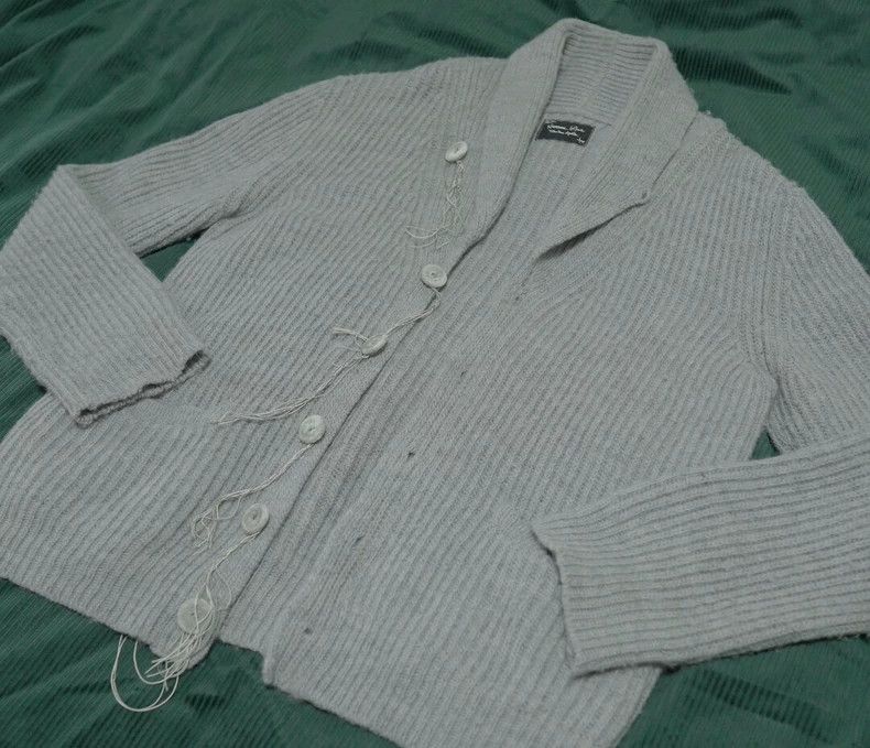 Number (N)ine Number (N)ine 09AW Wool Cardigan Coat Sweater 2503-Nextarro Size US L / EU 52-54 / 3 - 5 Thumbnail