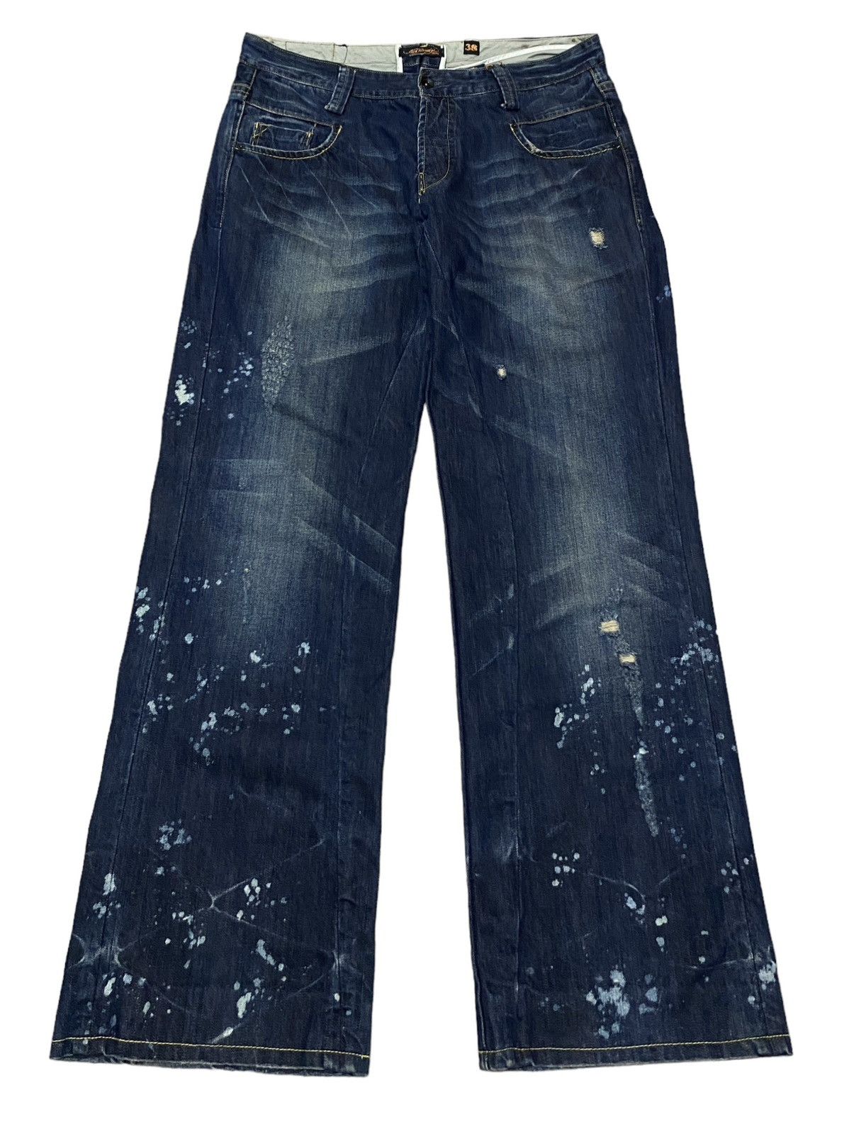 Ed Hardy Rare Design Vintage Brand Ed Hardy Rapper Baggy Jeans 2000s Size US 38 / EU 54 - 1 Thumbnail