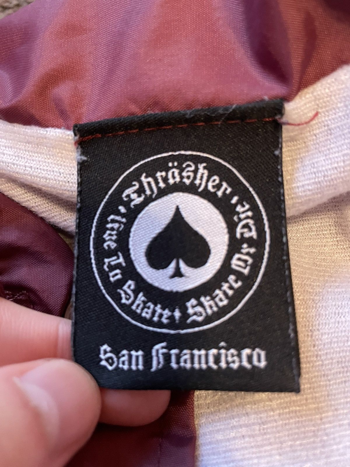 Thrasher Thrasher Men's Burgundy and Gold Windbreaker Size US M / EU 48-50 / 2 - 3 Thumbnail