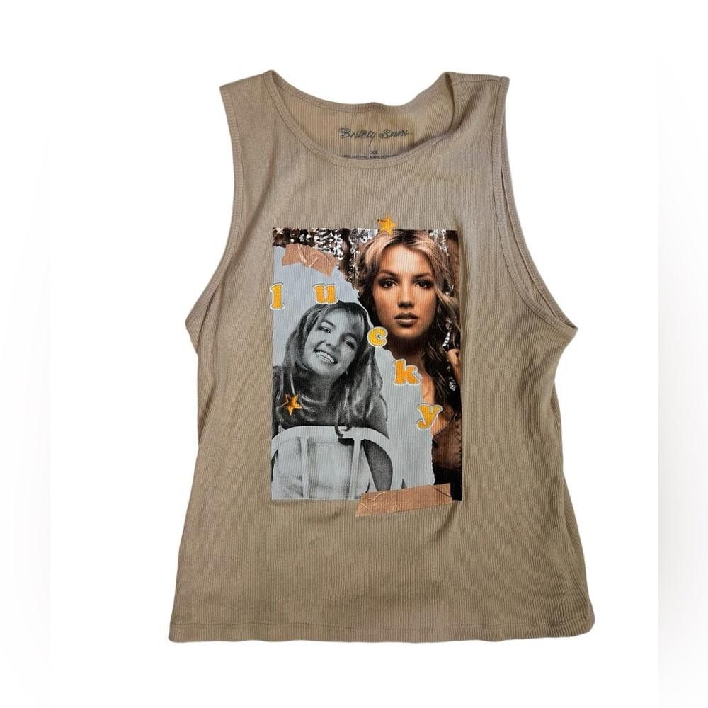 Designer Britney Spears Ribbed Tank XL Size XL / US 12-14 / IT 48-50 - 2 Thumbnail