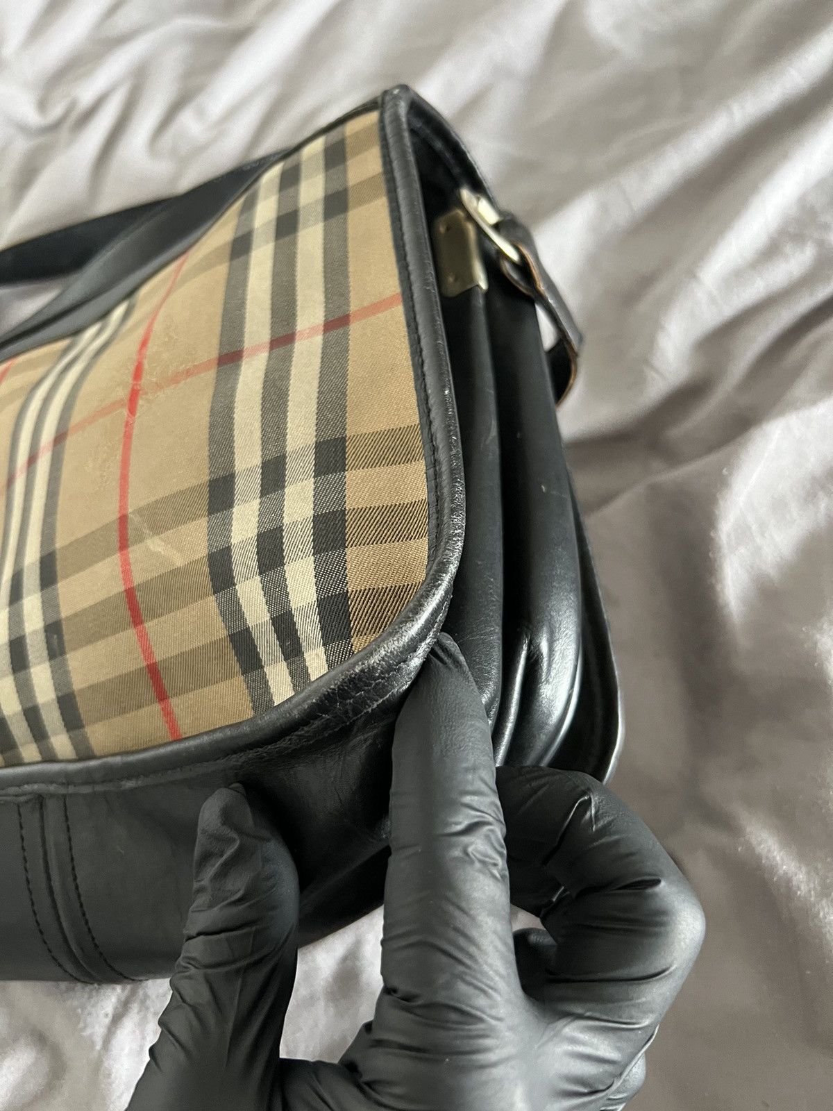 Burberry × Designer × Vintage Burberry Bag Vintage Nova Check London Y2k Size ONE SIZE - 11 Thumbnail