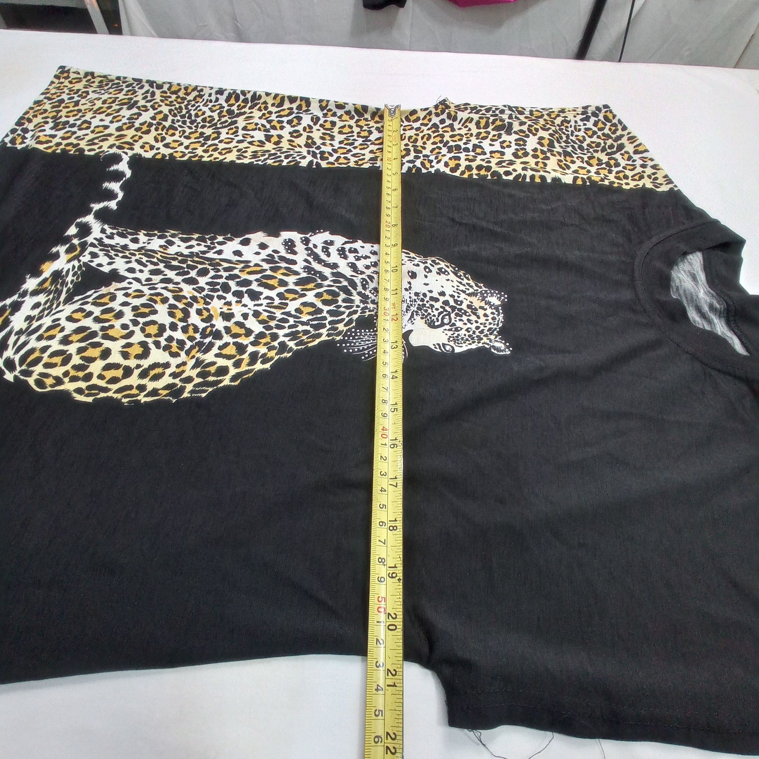 Habitat 🔥Rare🔥 Leopard SleeveLess Shirt Size US L / EU 52-54 / 3 - 14 Thumbnail