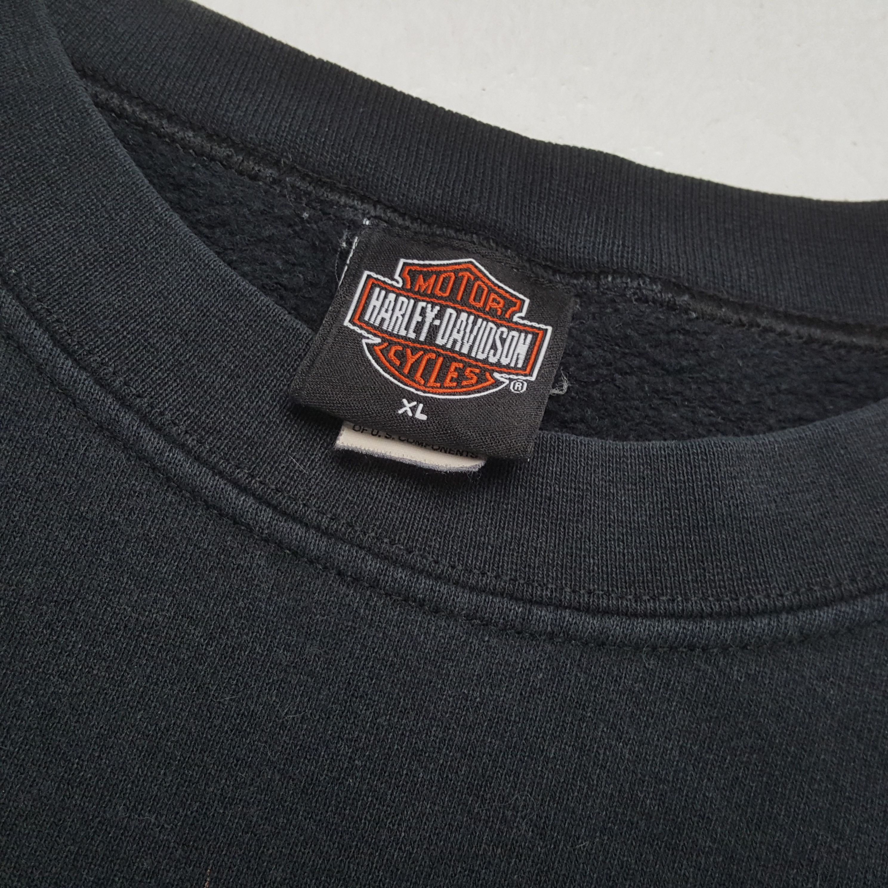 Harley Davidson × Vintage HARLEY DAVIDSON Motorcycle Brand Skulls Design Sweatshirt Size US XL / EU 56 / 4 - 12 Thumbnail