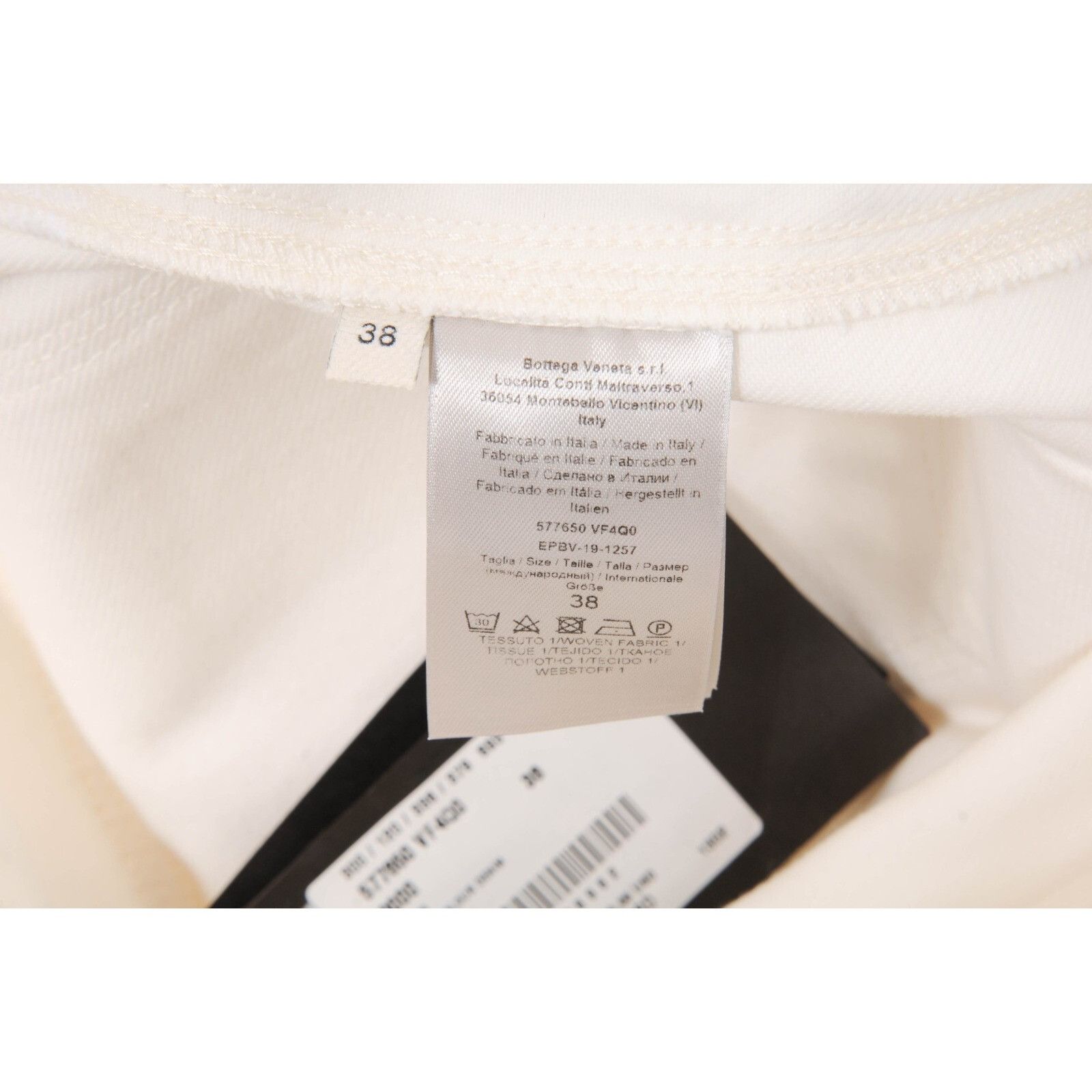 Bottega Veneta High Waist Jeans White Wide Leg Jeans Size 26" / US 2 / IT 38 - 9 Thumbnail