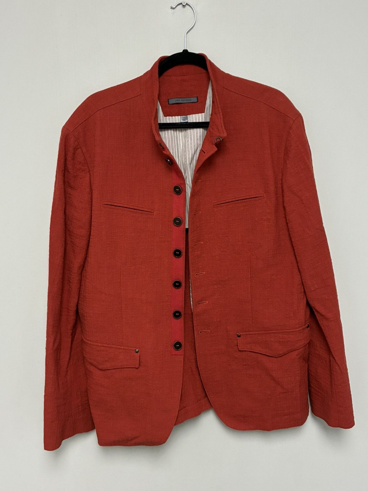 John Varvatos Multibutton scarlet jacket EU 56 USA 46 Size US XL / EU 56 / 4 - 5 Thumbnail