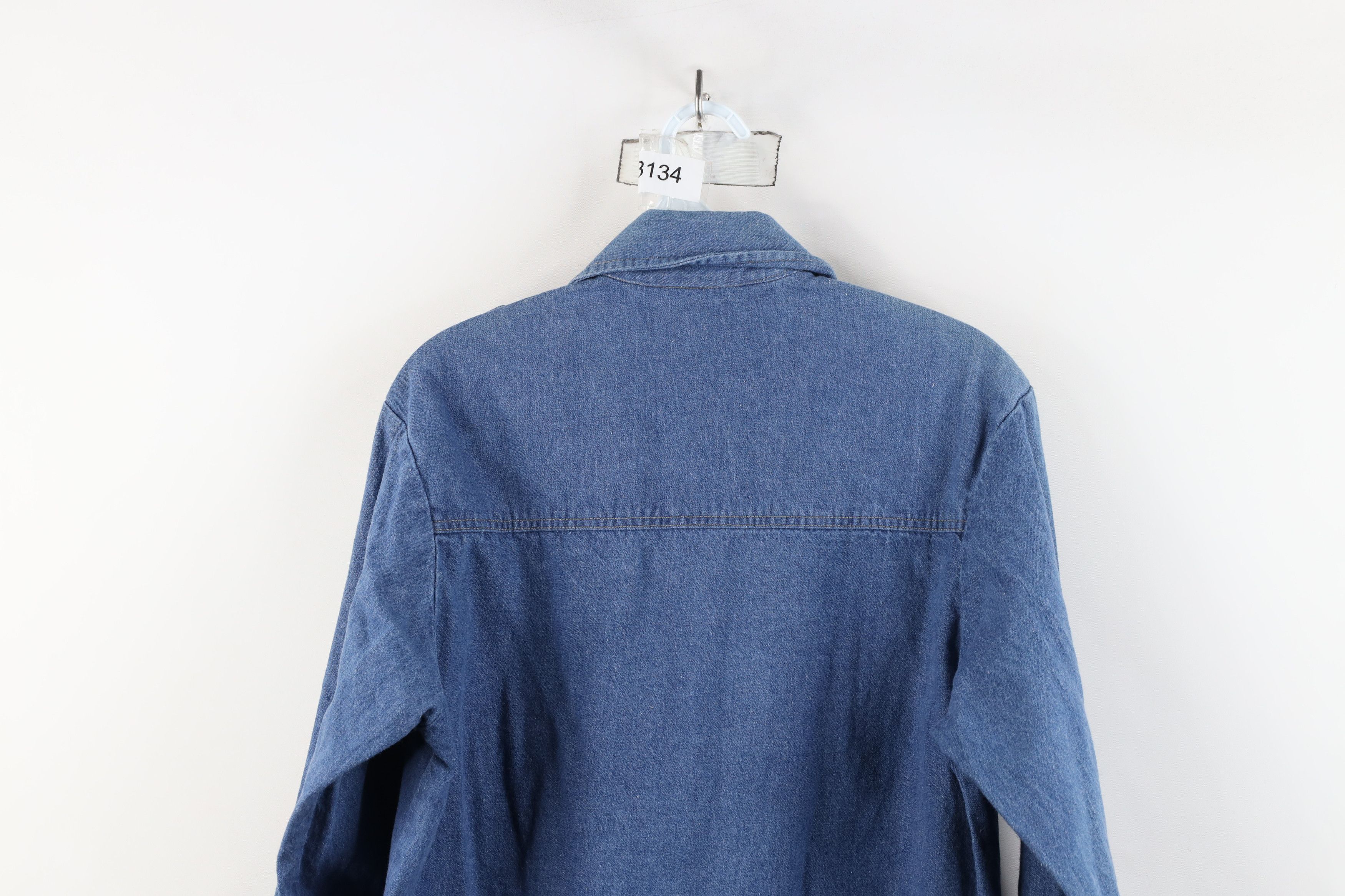 Gap × Vintage Vintage 70s The Gap Safari Bush Military Denim Button Shirt Size US M / EU 48-50 / 2 - 11 Thumbnail