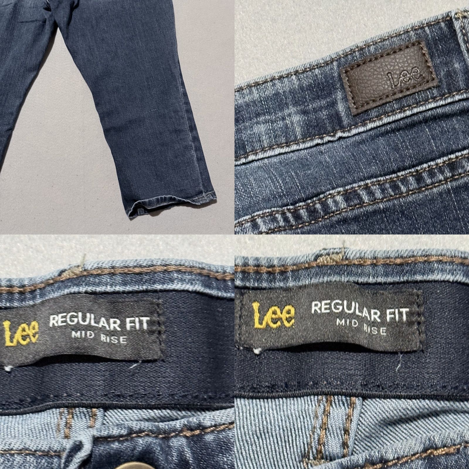 Lee Lee Women Jeans Capri Blue Mid-Rise 18 Regular Capri Jeans Ultra Lux Flex Motion Size 40" / US 18 - 8 Thumbnail