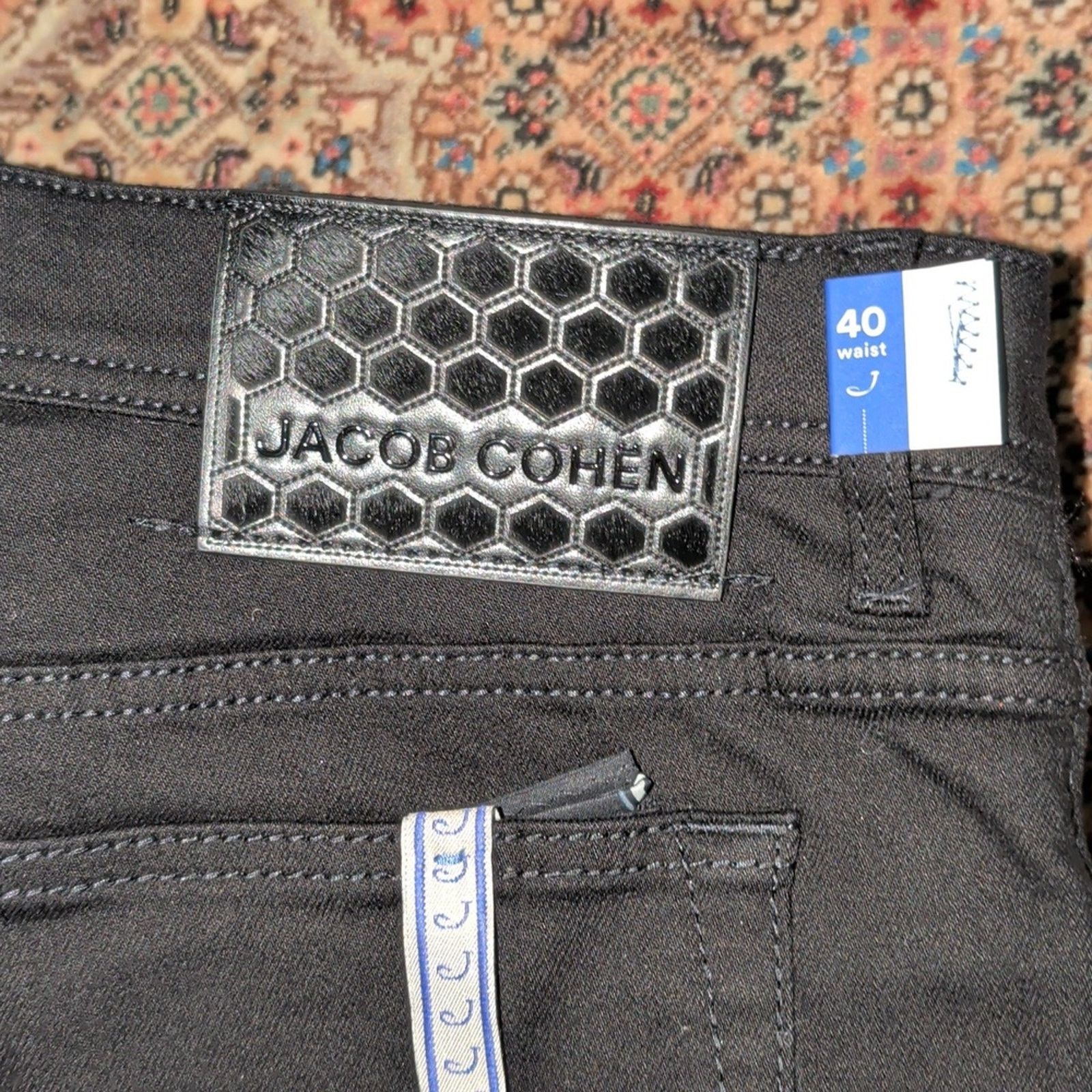 Jacob Cohen Jacob Cohen Jet Black Men's Jeans Size 40 Size US 40 / EU 56 - 3 Thumbnail