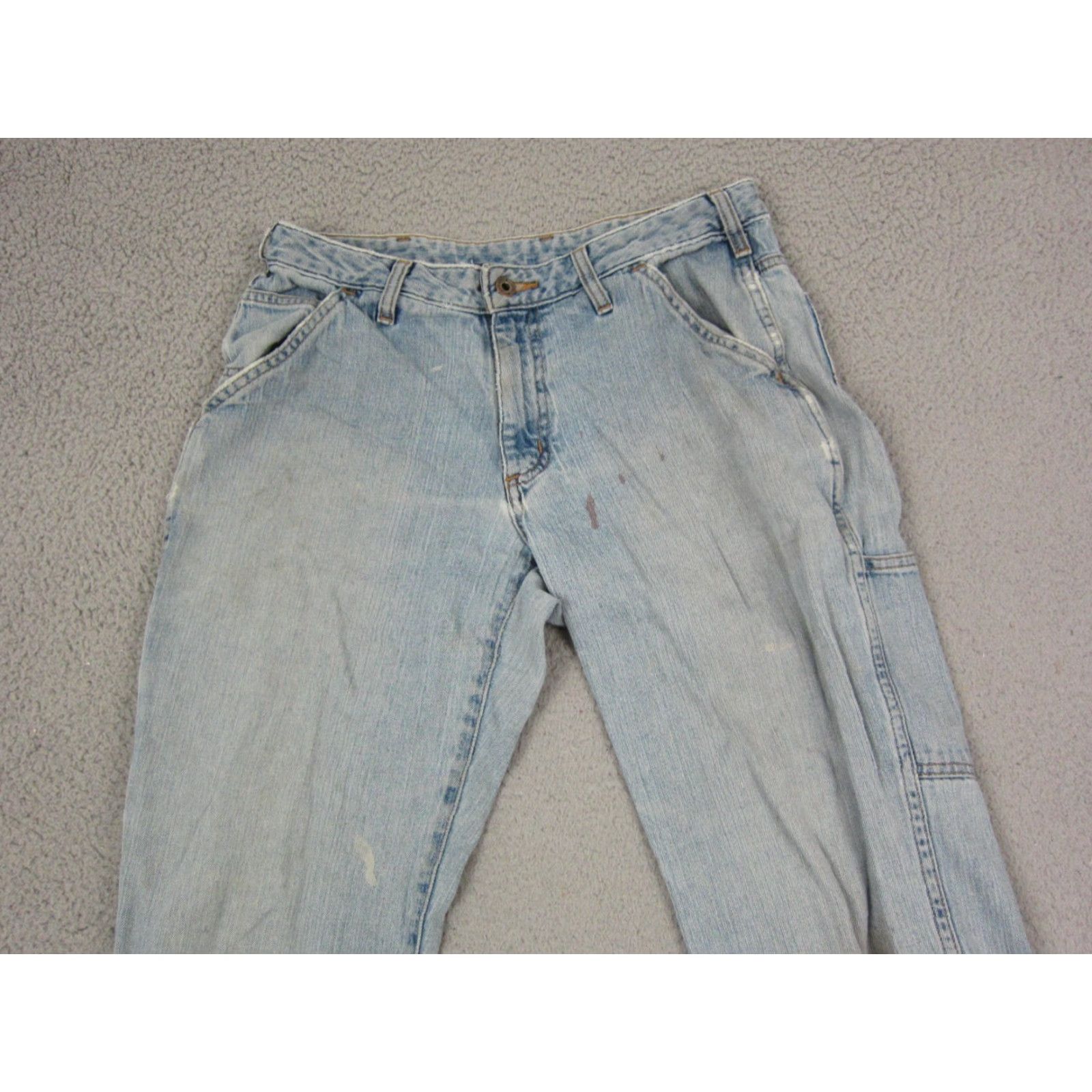 Carhartt VINTAGE Carhartt Jeans Mens Wide-Leg 5-Pocket Denim Blue 32 x 29 Relaxed Regular Regular Rise Mid 80s 90s Classic Baggy Size 32 W 29 L Size US 32 / EU 48 - 4 Thumbnail