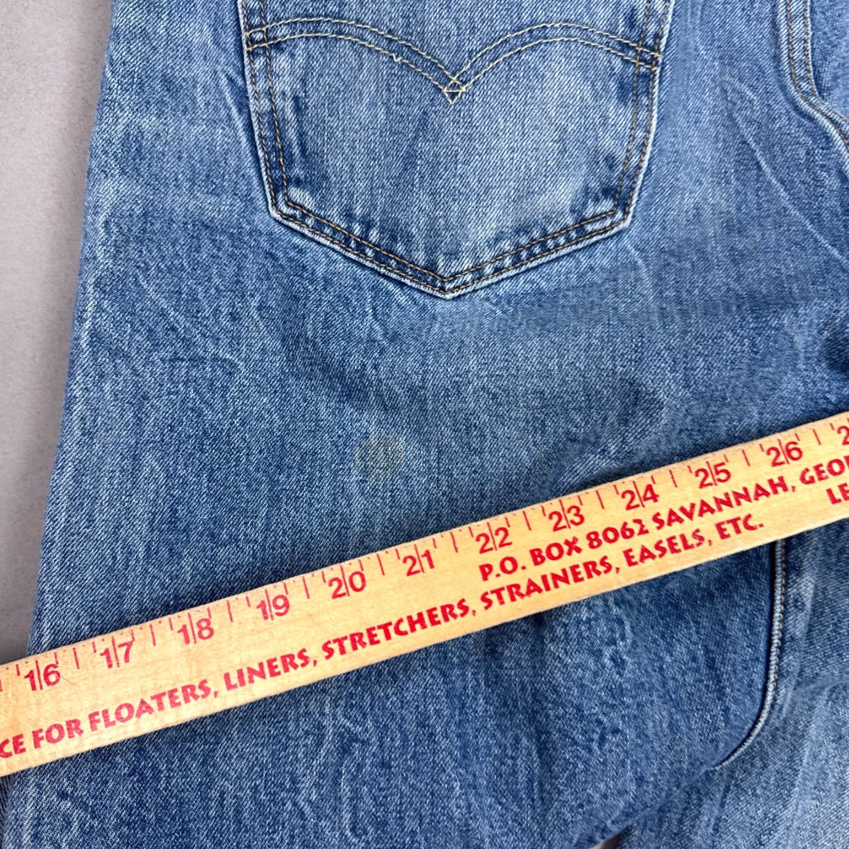Levi's Levi's 501 Jeans Mens 36x34 Blue Button Fly Denim Pants Straight Classic" Size US 36 / EU 52 - 7 Thumbnail