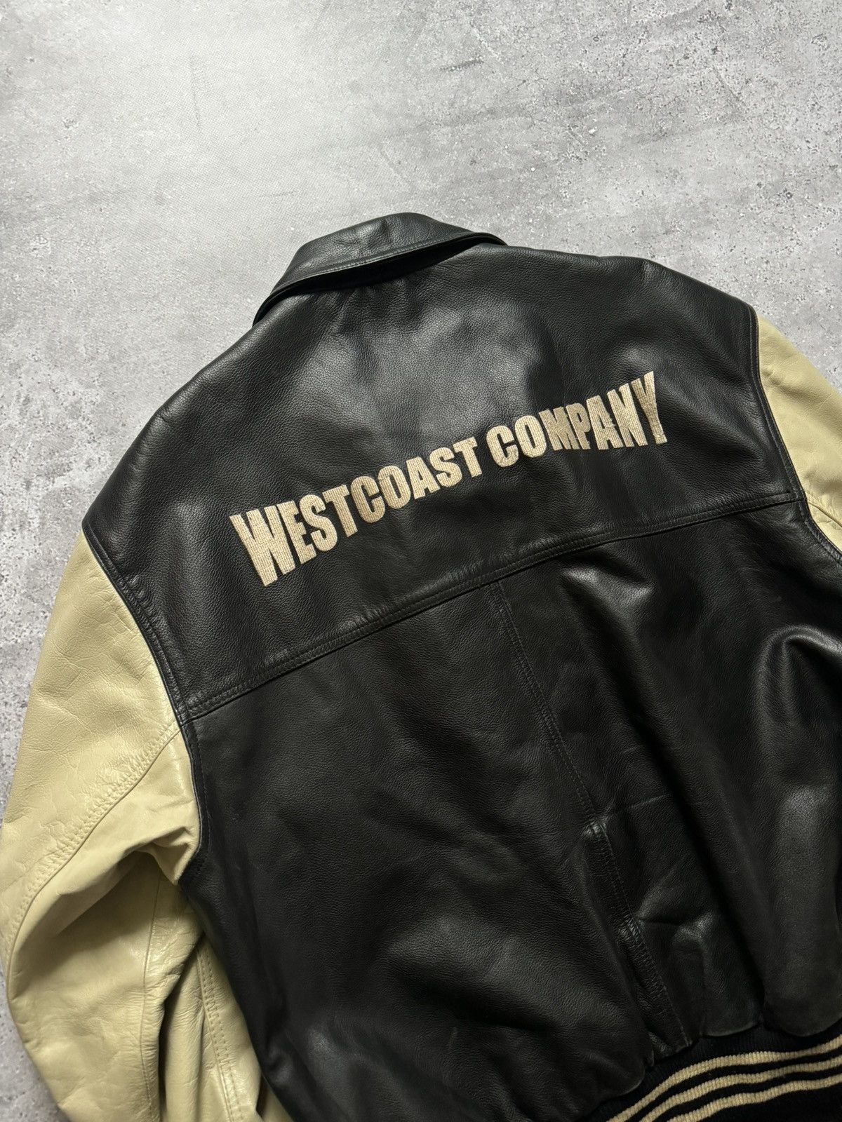 Vintage Vintage 90s West Coast Company Leather Jacket Size US L / EU 52-54 / 3 - 12 Thumbnail