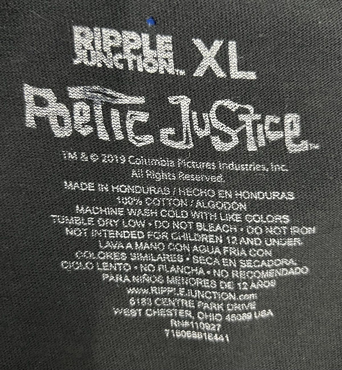 Rap Tees Ripple Junction Tupac 2Pac Tee Poetic Justice Size US XL / EU 56 / 4 - 7 Thumbnail
