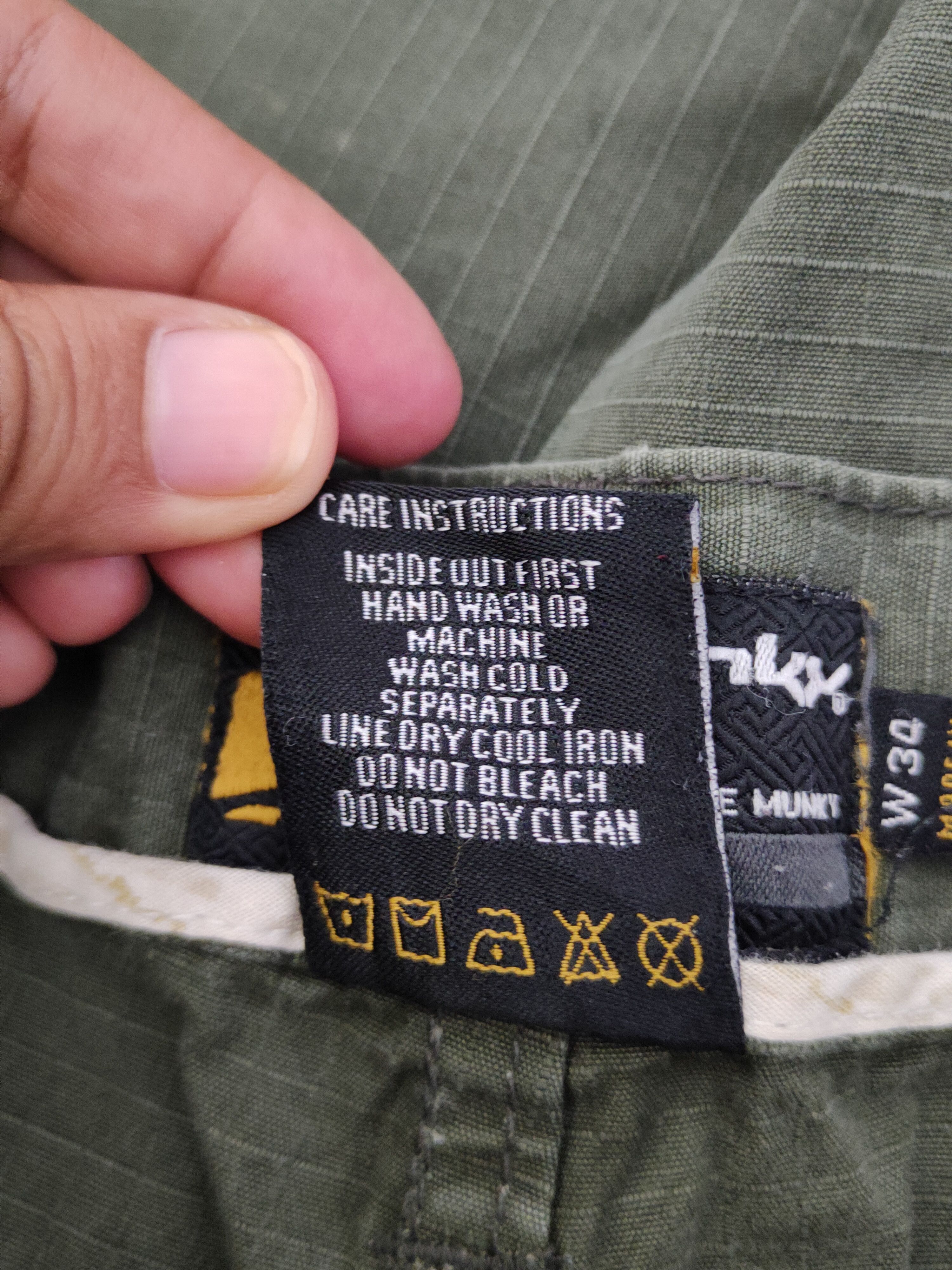 DrunknMunky DL Drunkn Munky Green Multipocket Tactical Cargo Pants #942 Size US 34 / EU 50 - 15 Thumbnail