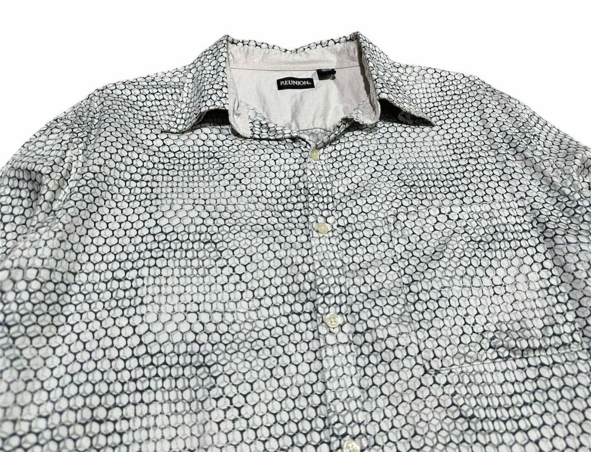 Other 🔥Vintage Reunion Honeycomb Printed Shirt Size US XL / EU 56 / 4 - 3 Thumbnail