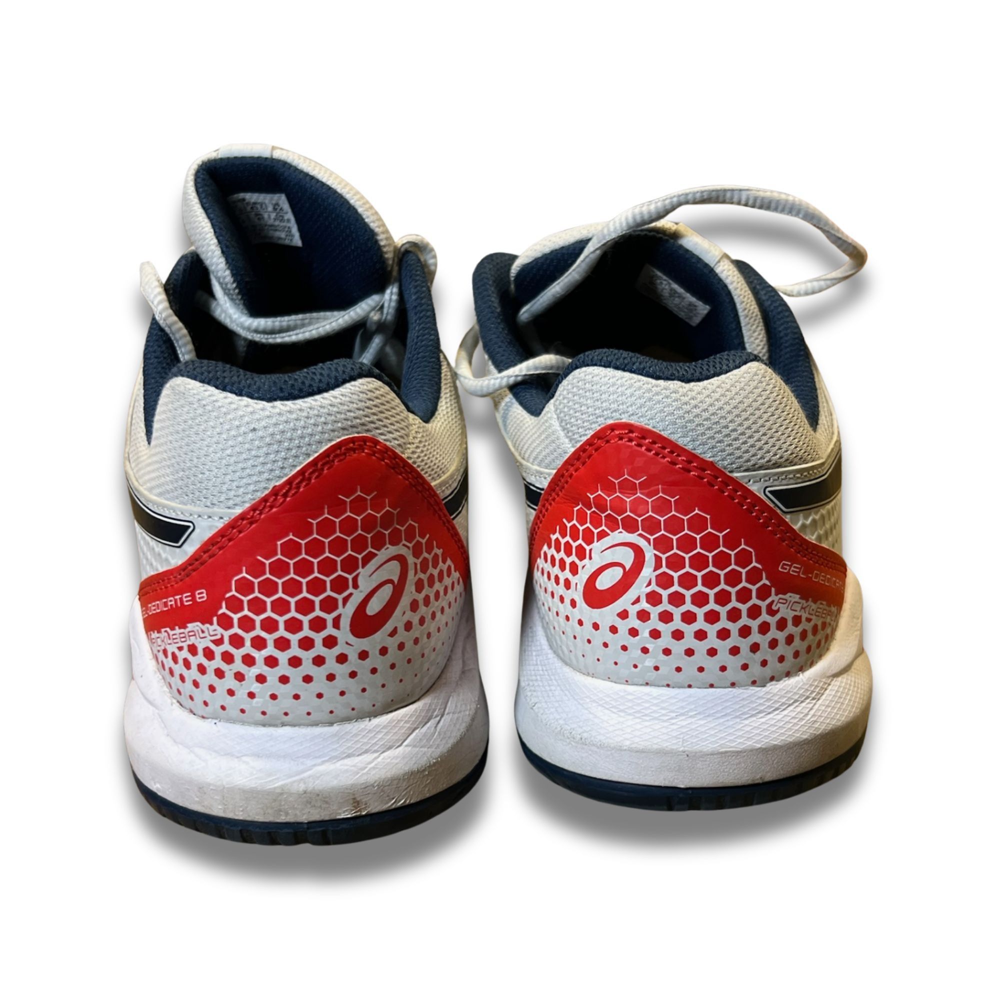 Asics Asics Gel-Dedicate 8 Mens Tennis Shoes Size 9.5 White/Red Size US 9.5 / EU 42-43 - 4 Thumbnail