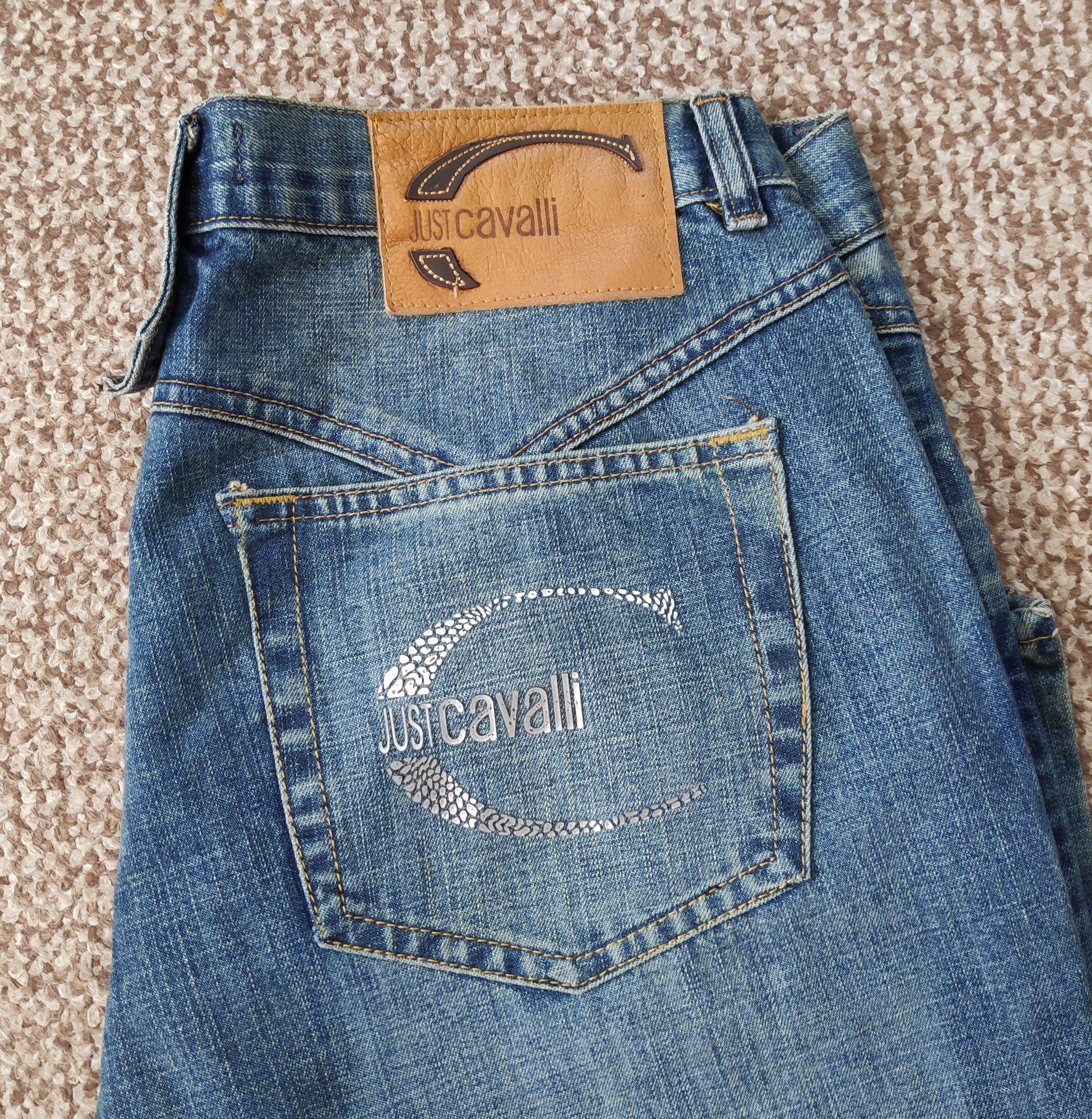 Just Cavalli Vintage Just Cavalli Wide Loose Fit Denim Jeans Big Logo Size US 36 / EU 52 - 9 Thumbnail